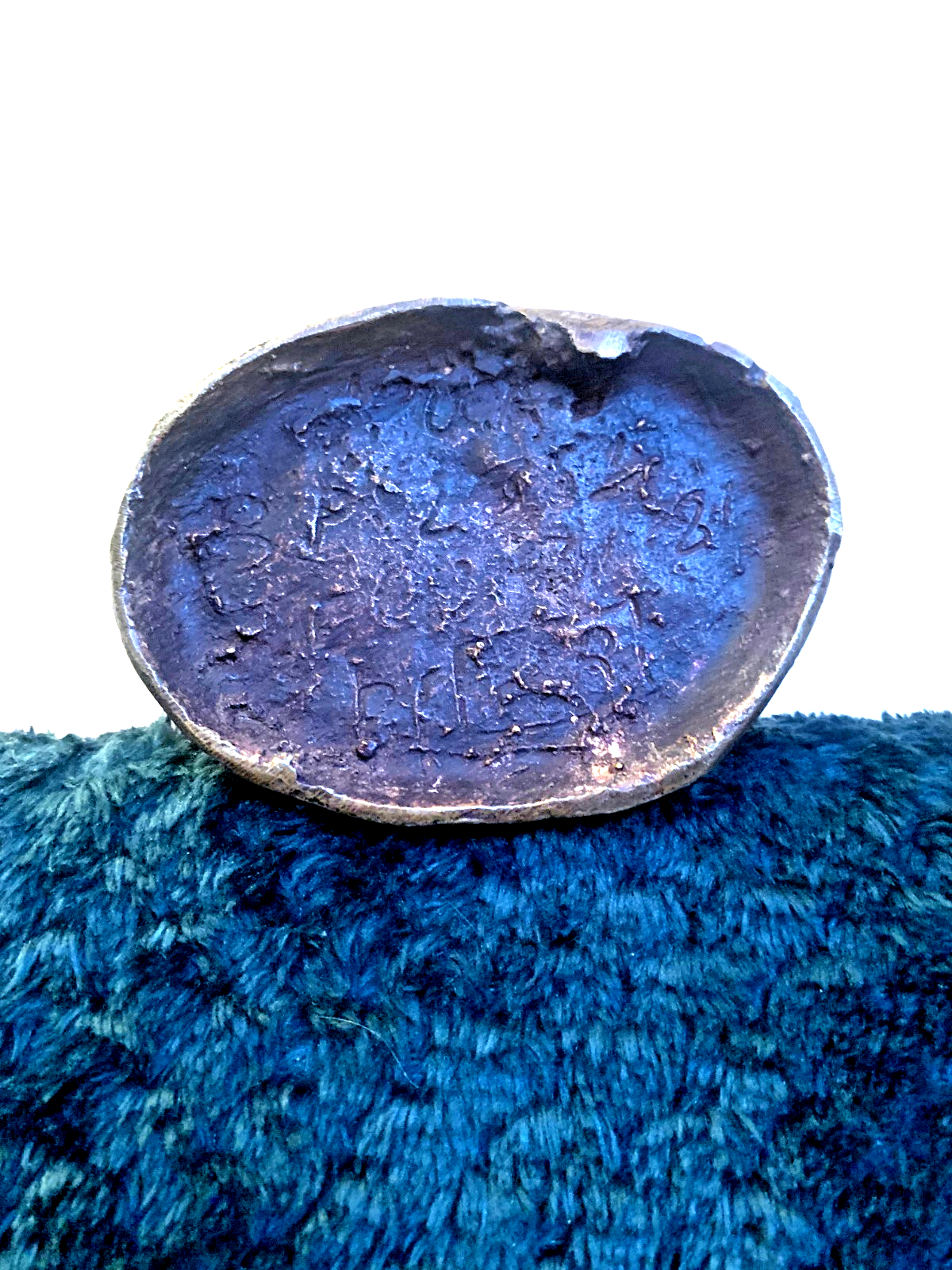 Vintage Bronze West African Statue African Man Carrying Basket, Early 20th C