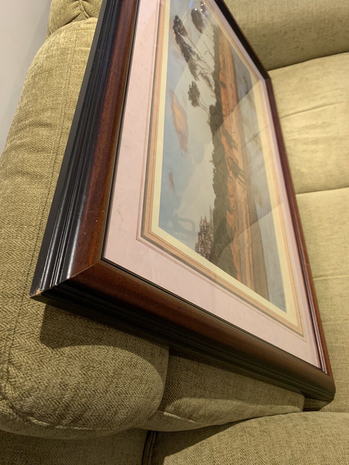 Framed 'Anthony Gibbs' signed print of 'Evening on the Galana' Limited Edition
