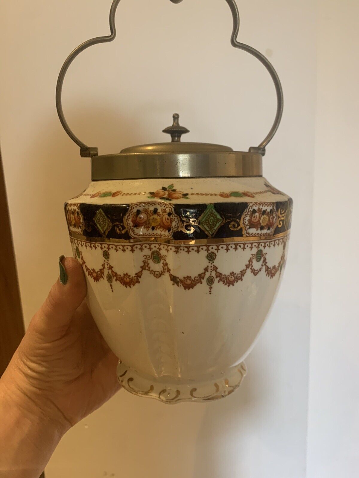 Antique Wild Brothers ‘Mona’ Patterned Biscuit/Ginger Jar - Rare Find.