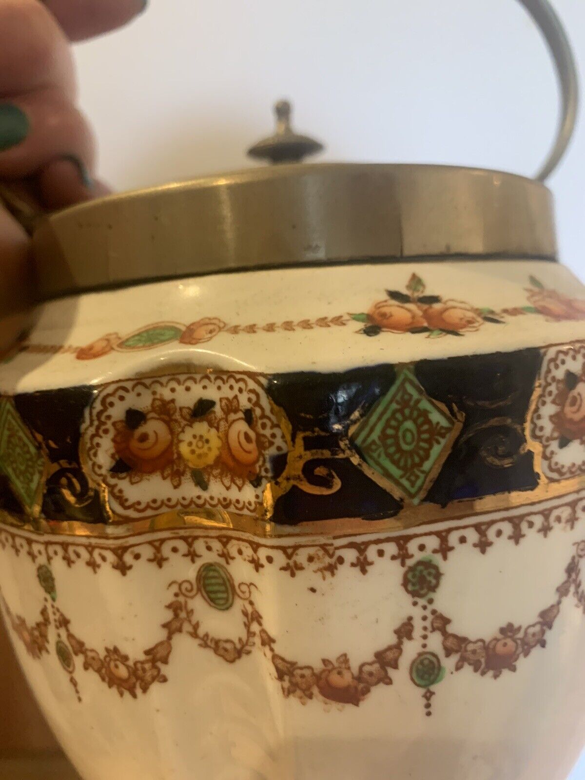 Antique Wild Brothers ‘Mona’ Patterned Biscuit/Ginger Jar - Rare Find.
