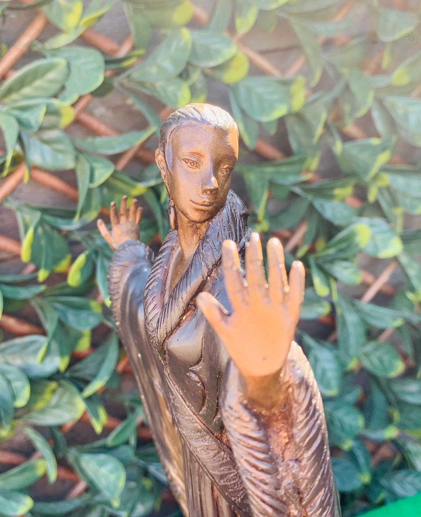 Bronze Female Sculpture in Art Deco style of Erté’s ‘Femme De Luxe’.
