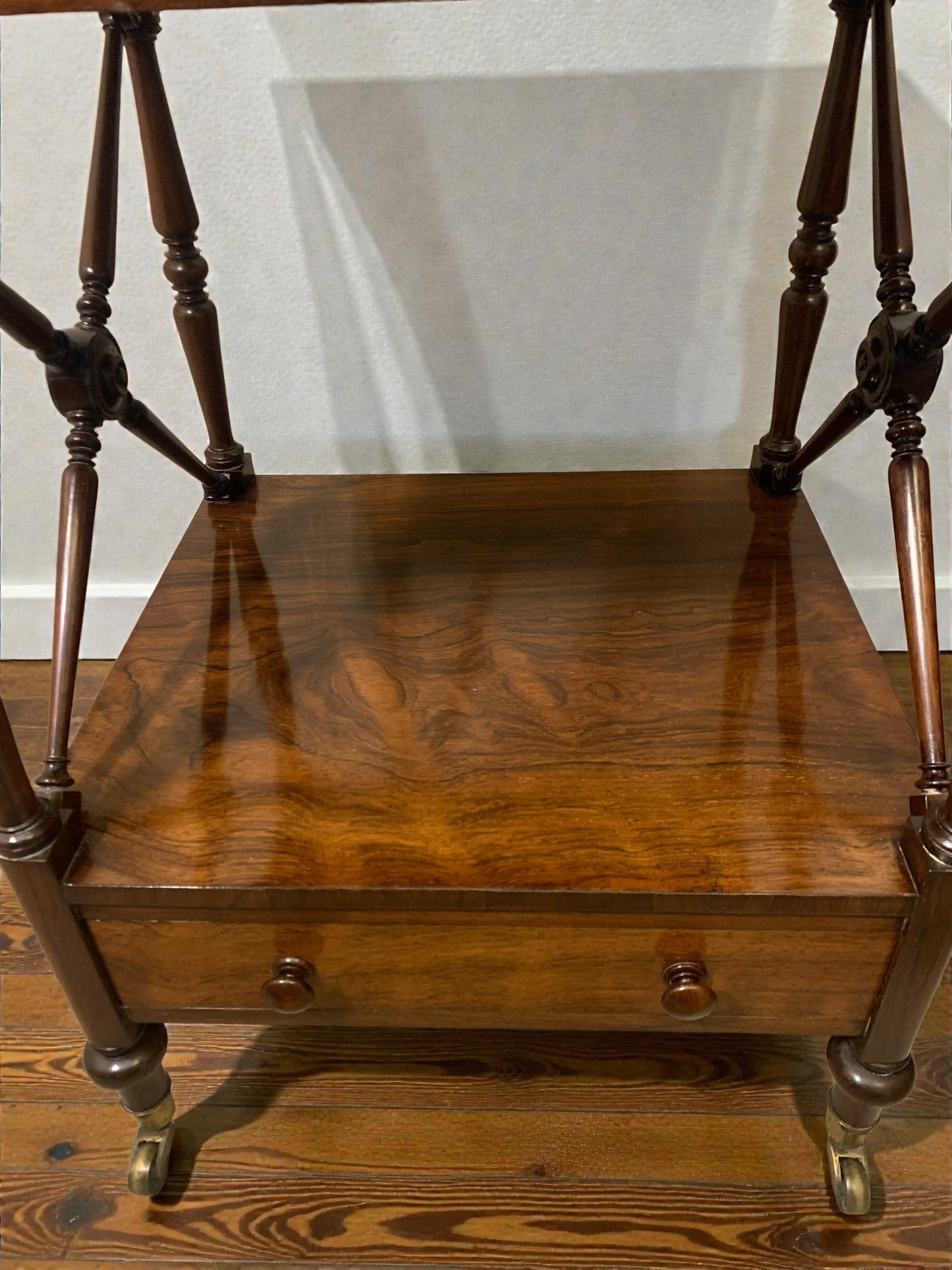 Antique Early 1800's Rosewood Whatnot / Etagere - Shelving