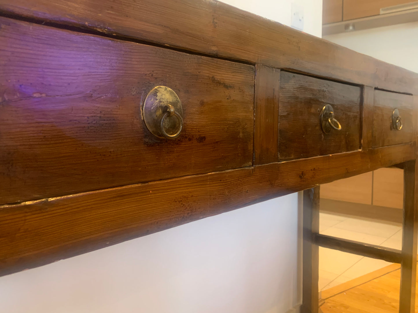 Antique One-Of a Kind Chinese Hardwood Console, Hall, Altar Table/Sideboard