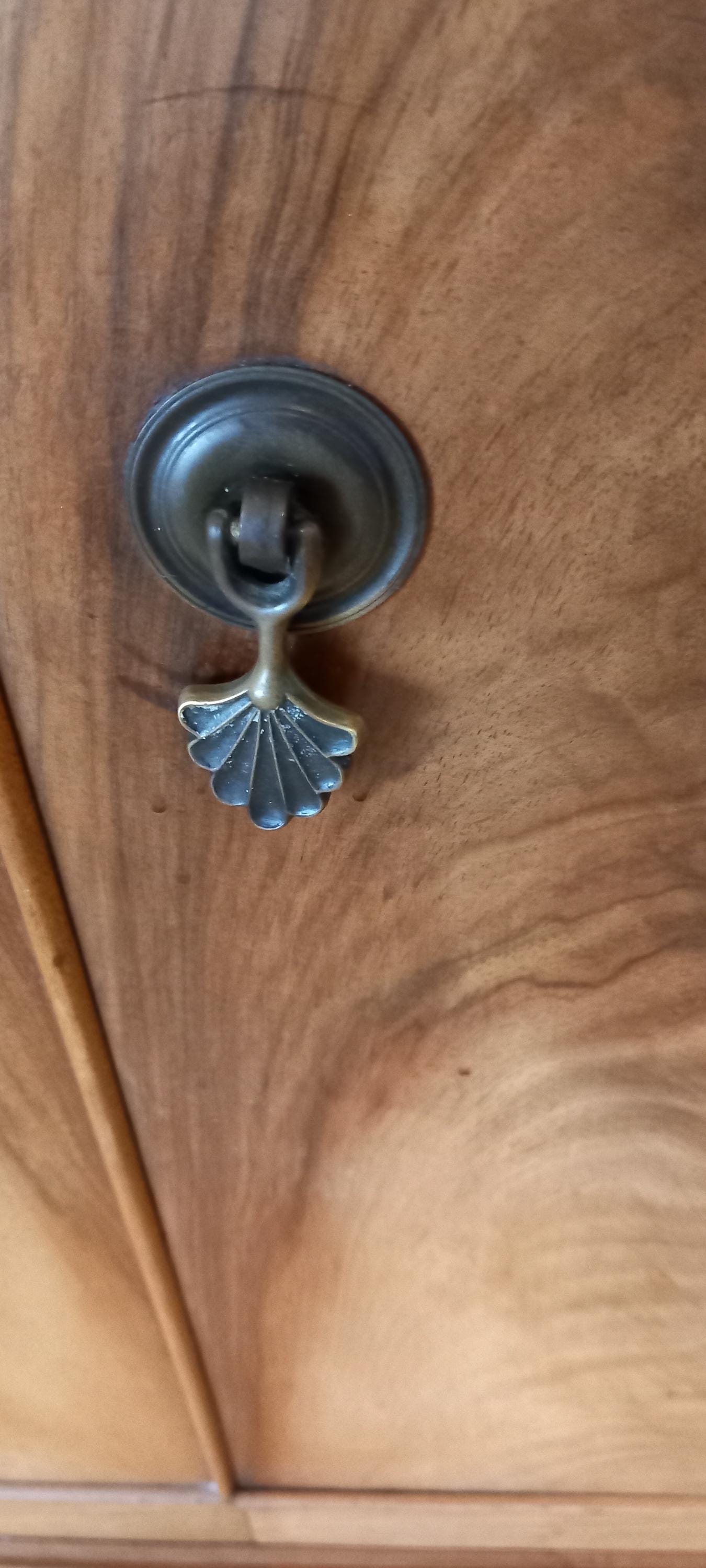 Vintage Walnut Veneer Shorty Wardrobe by Newbery & Spindler - circa 1950's