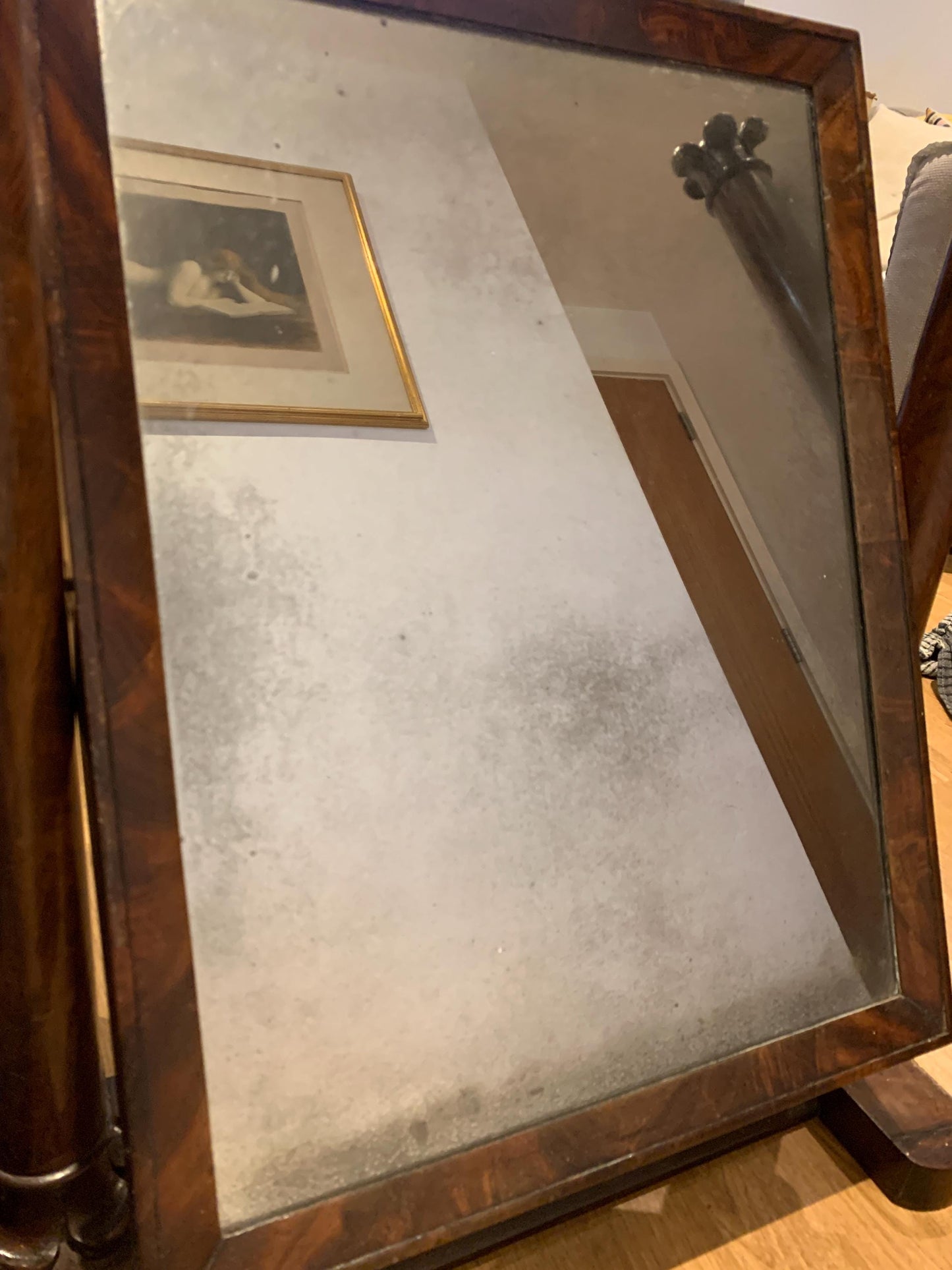 Antique Art Nouveau Dressing Table Swing Mirror circa 1890-1910