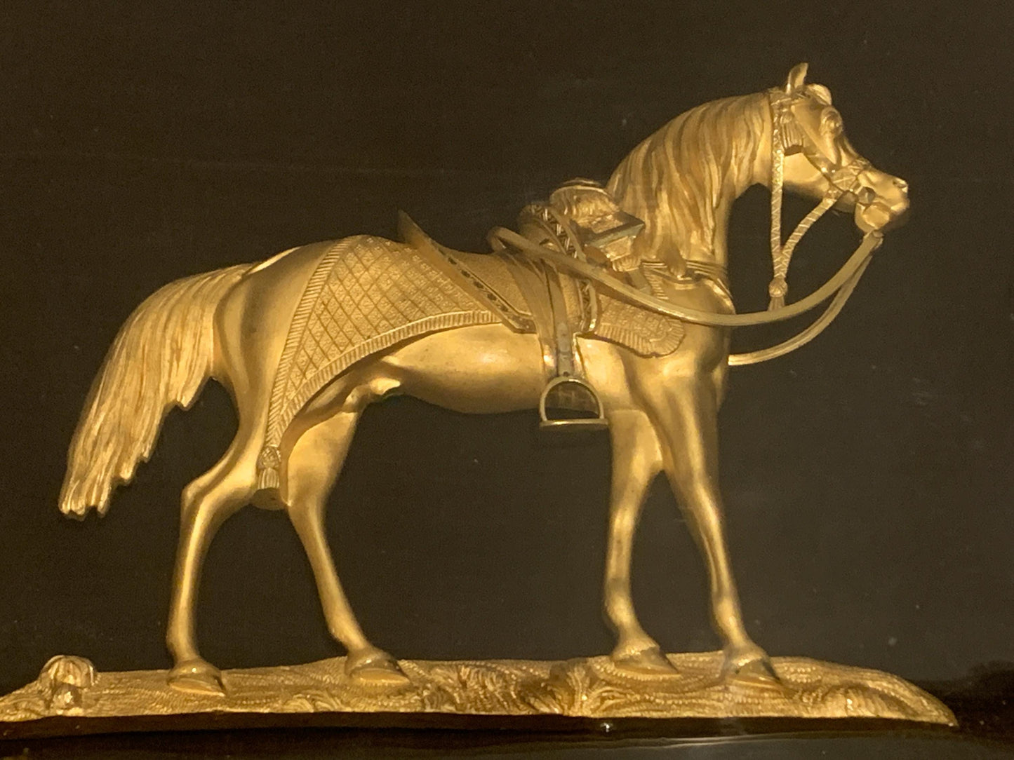 1860's Gold Plated Bronze of The Duke of Wellington's War Horse 'Copenhagen'