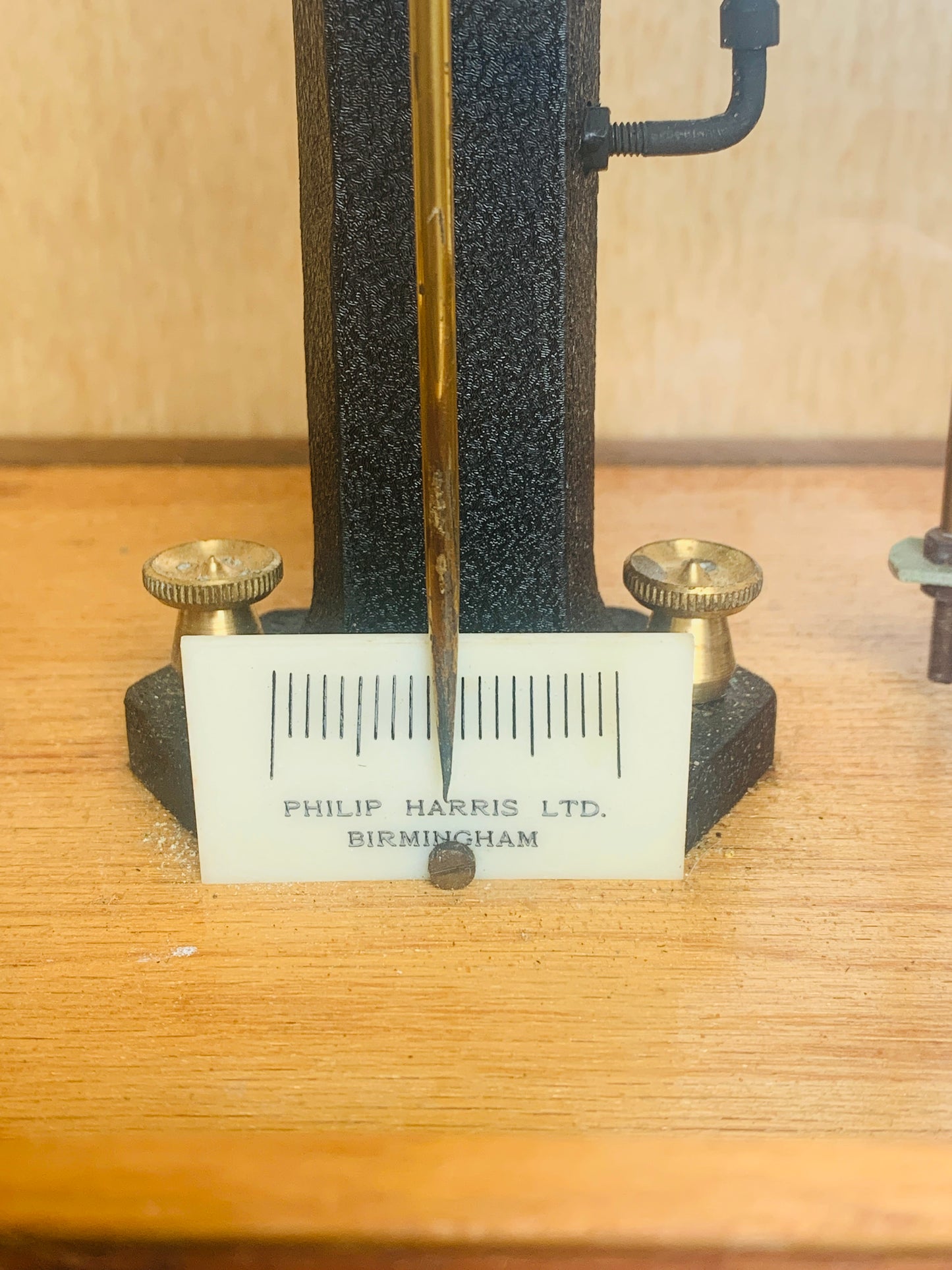 Antique Philip Harris Analytical Balance Laboratory Scales in Display Case