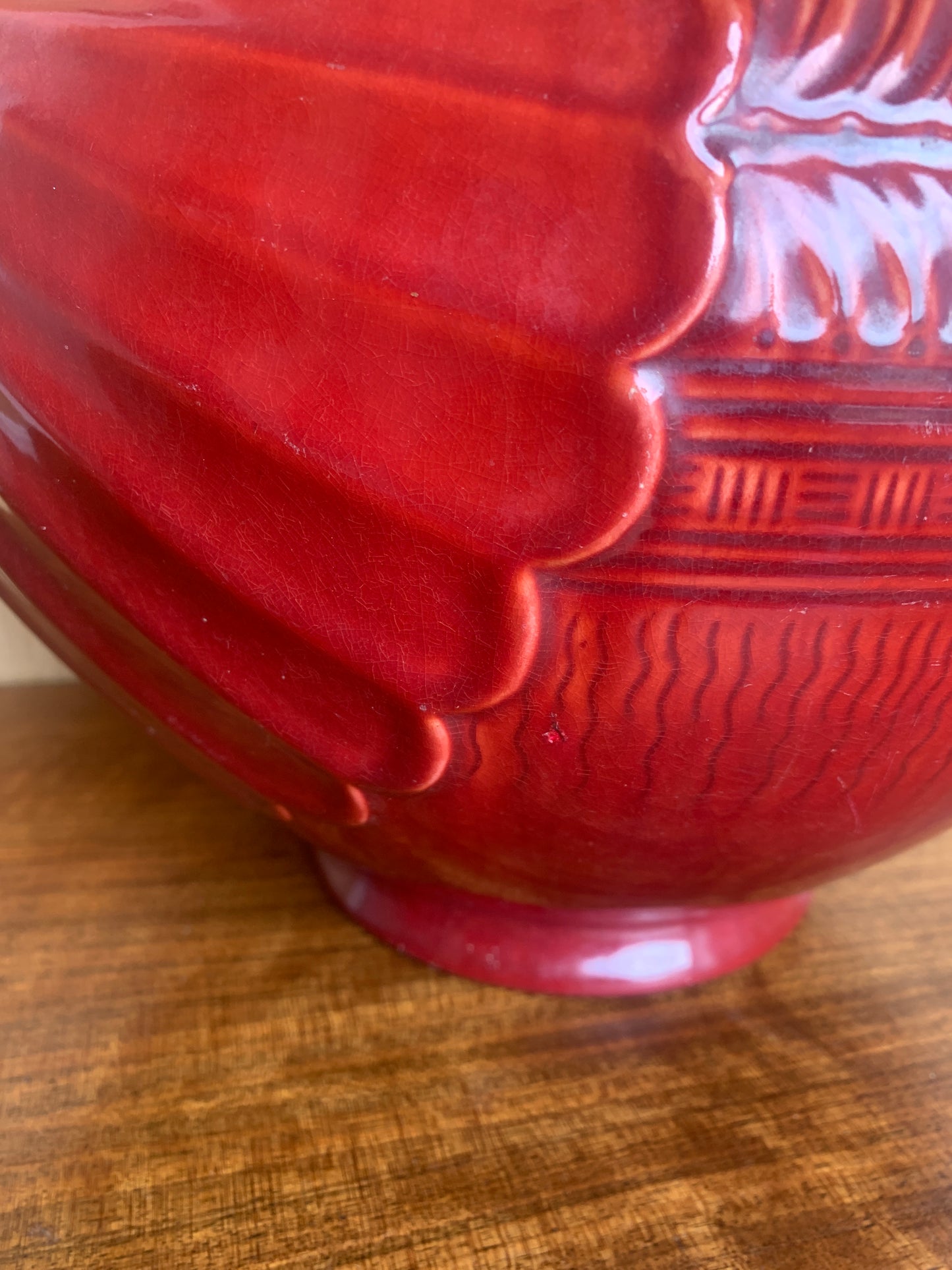 Antique Bretby Art Pottery Jardiniere by Christopher Dresser – Rare Early Production (c. mid to late 1800s)