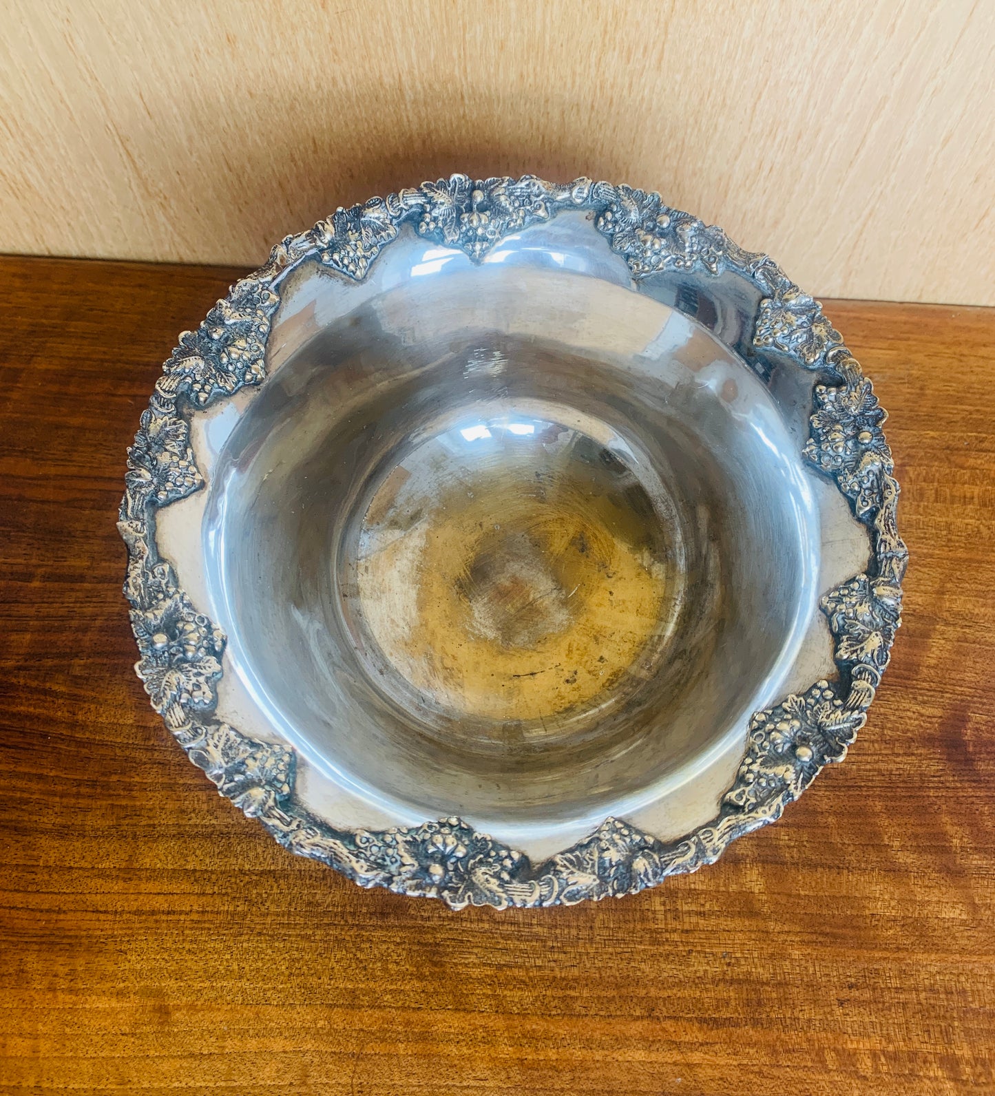 Ornate Antique Silver Plated Pedestal Centrepiece Bowl (c 1880 -1910)