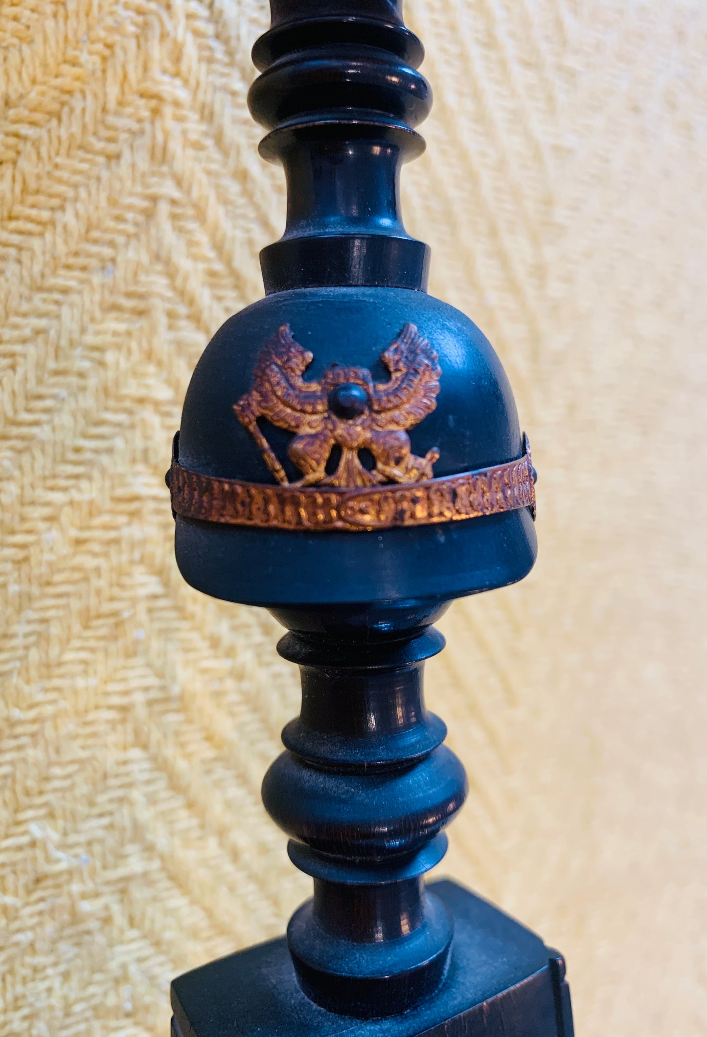 Antique German RESERVIST PIPE WITH PORCELAIN PIPE BOWL - 'RESERVISTENPFEIFE MIT PORZELLAN-PFEIFENKOPF' (1906-1908)