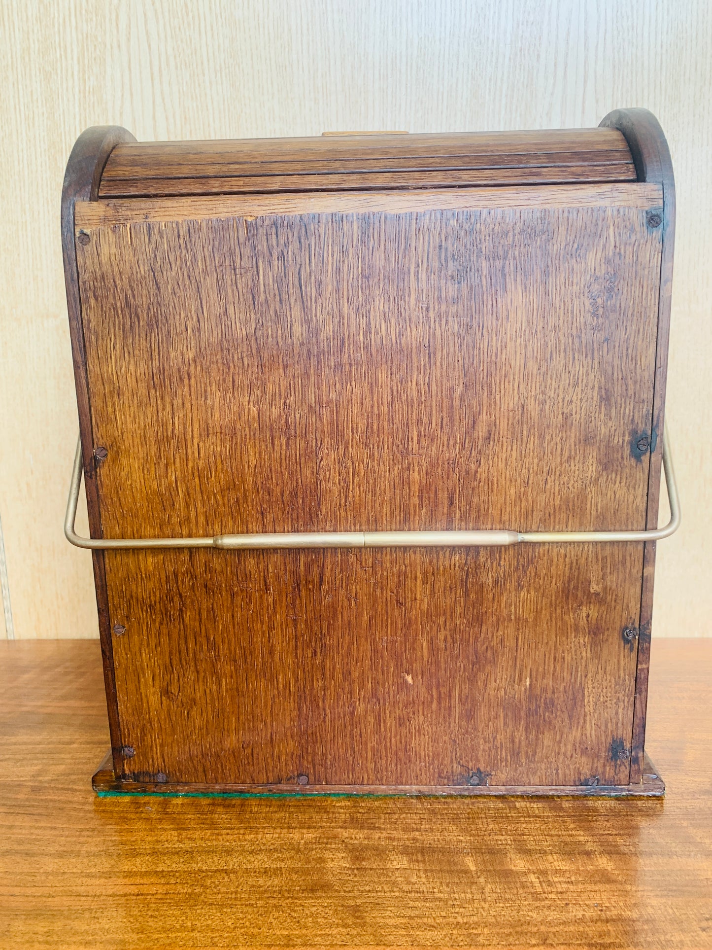 Antique Arts & Crafts / Edwardian Tambour Stationery Cabinet (c 1885-1910)
