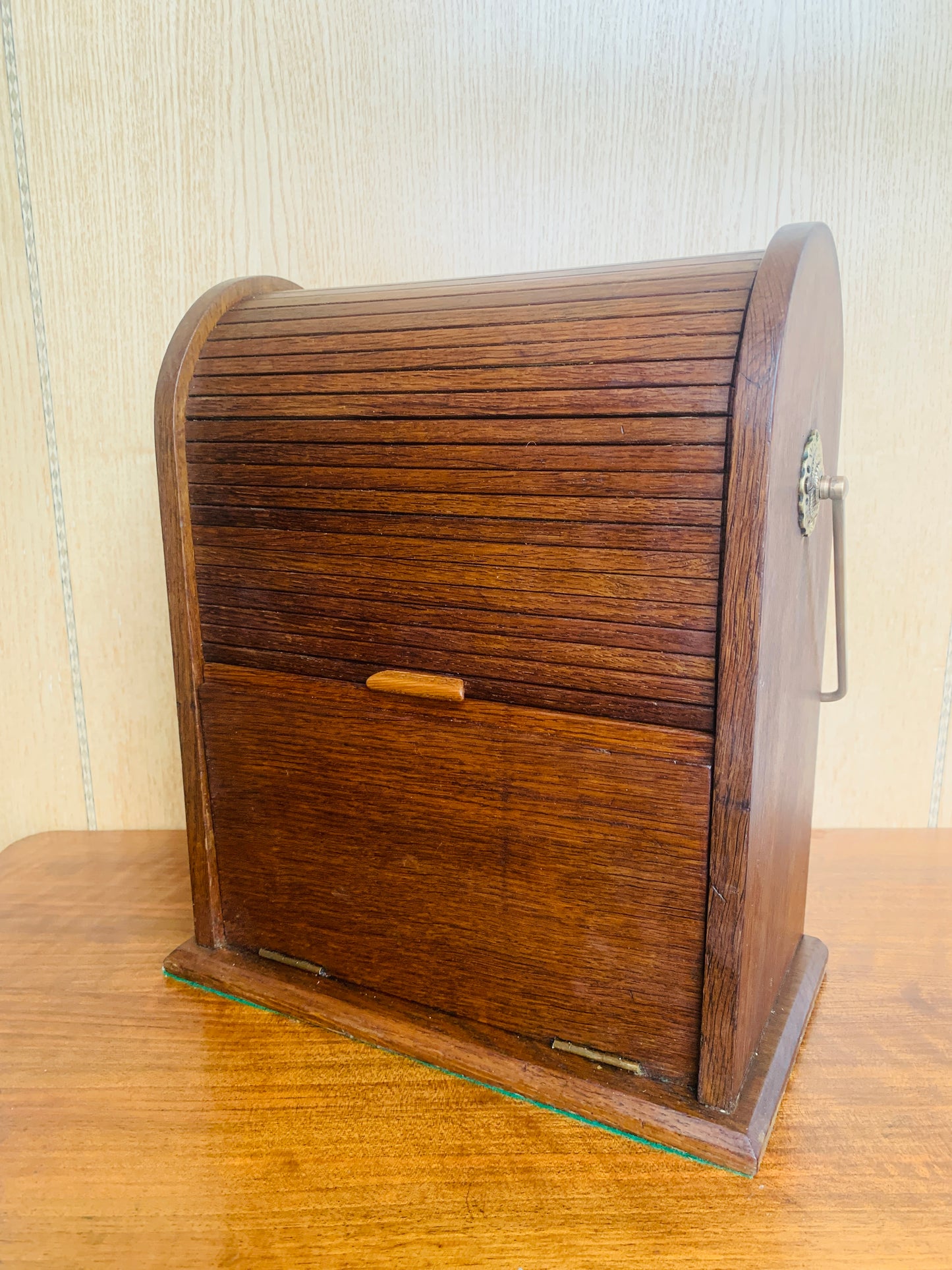 Antique Arts & Crafts / Edwardian Tambour Stationery Cabinet (c 1885-1910)