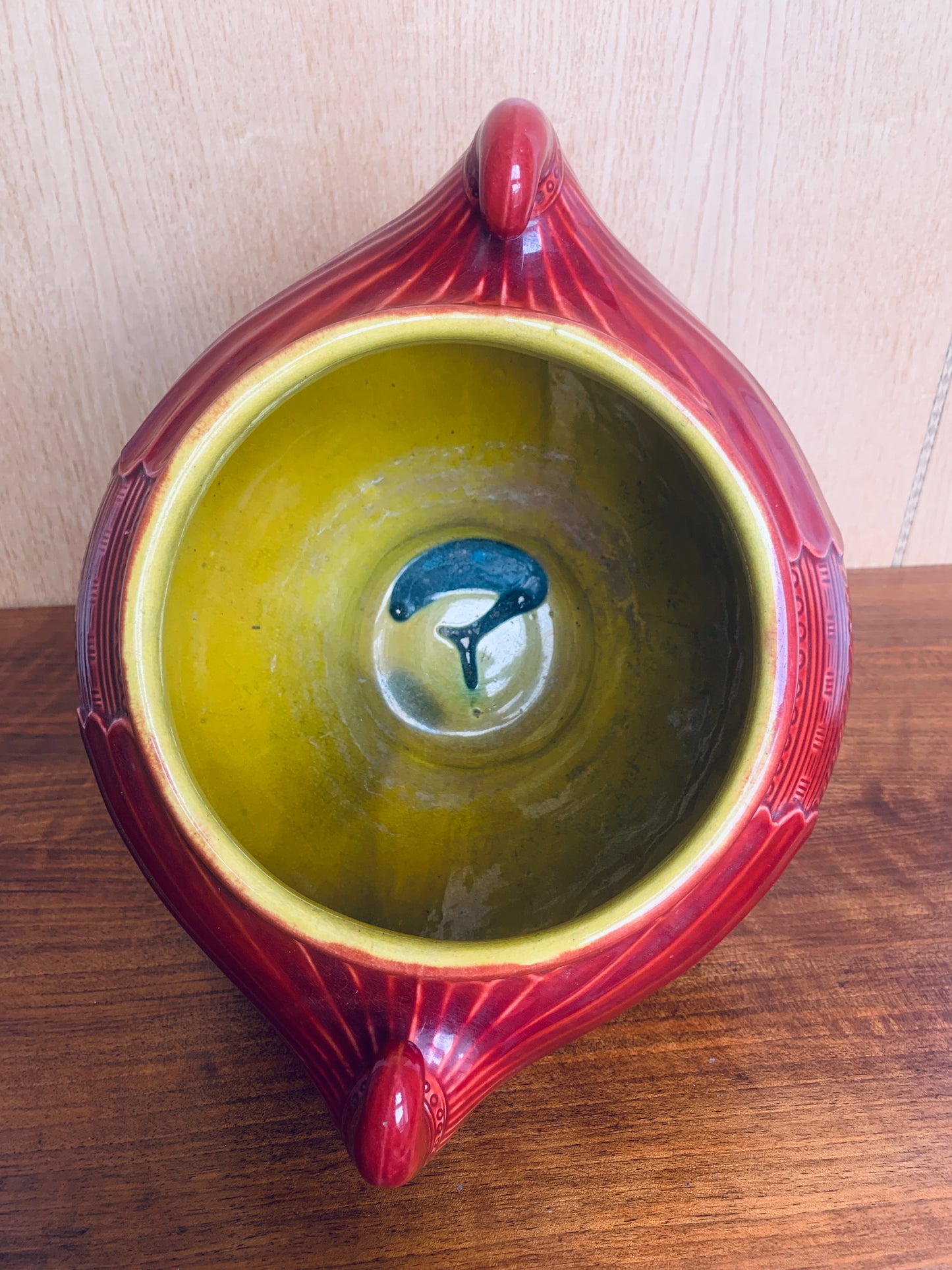 Antique Bretby Art Pottery Jardiniere by Christopher Dresser – Rare Early Production (c. mid to late 1800s)