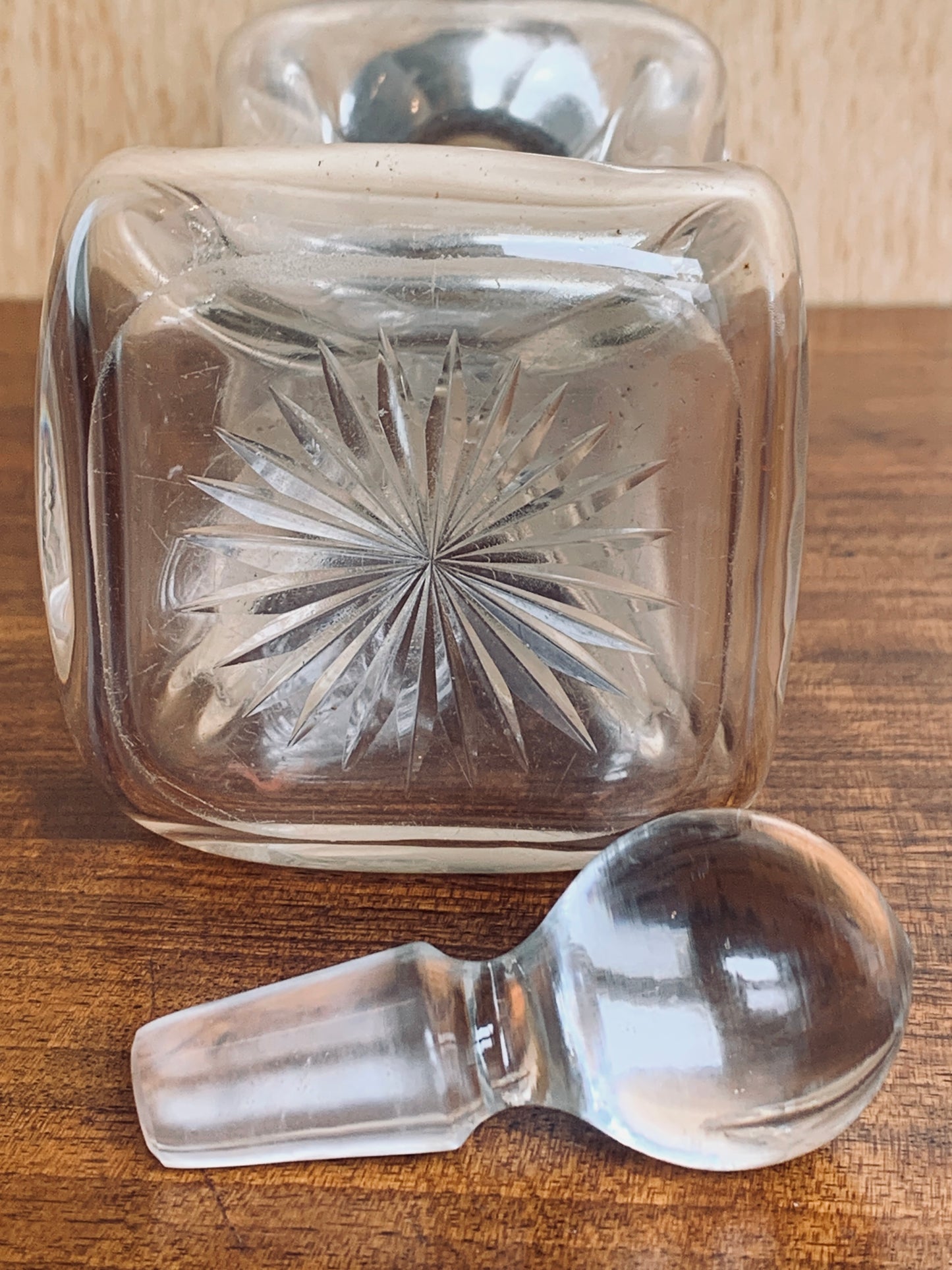 Exceptional Antique 1898 Sterling Silver and Glass 'Glug Glug' Decanter