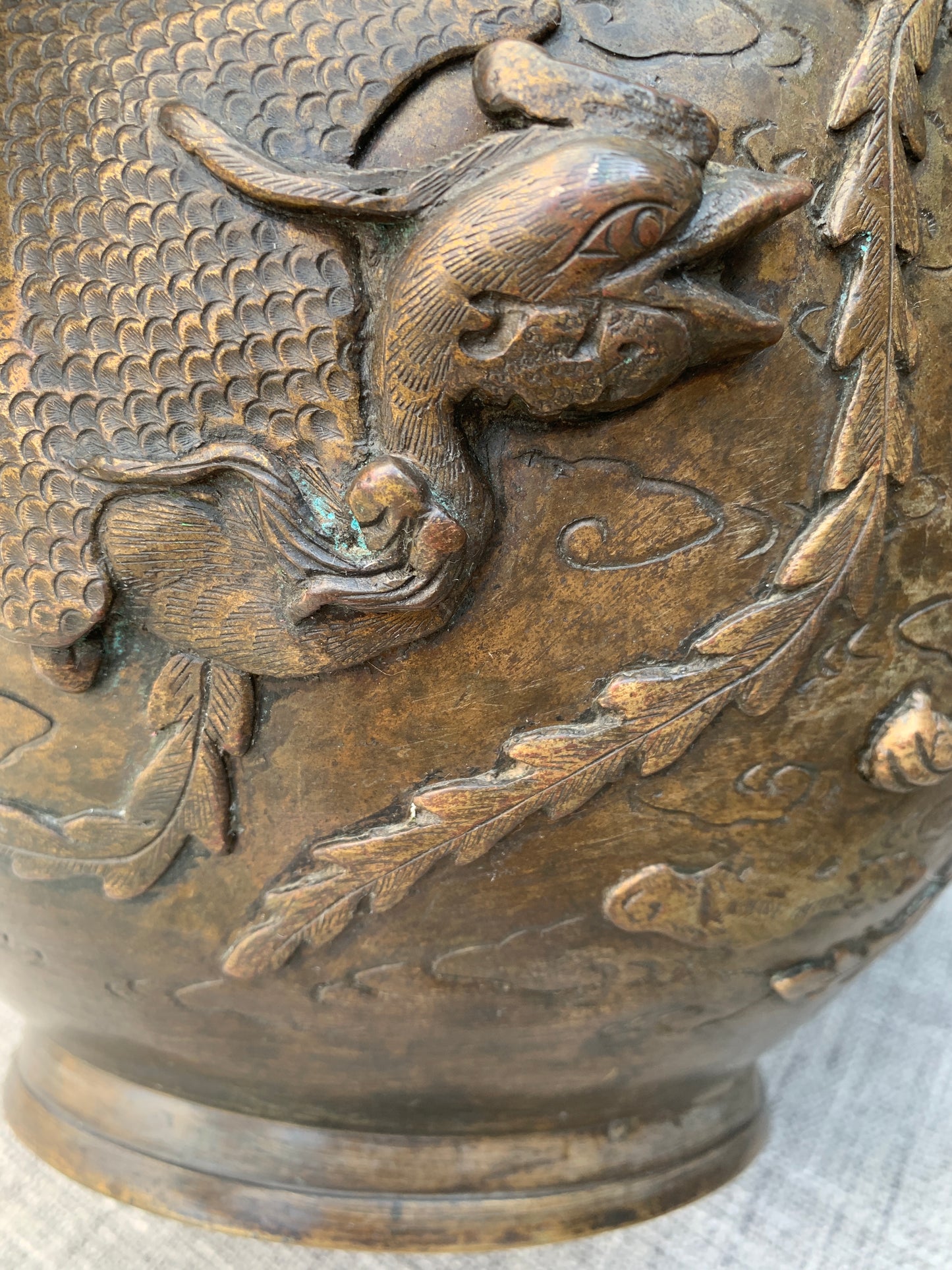 Antique Japanese Meiji Period Bronze Jardinière/Planter c1870