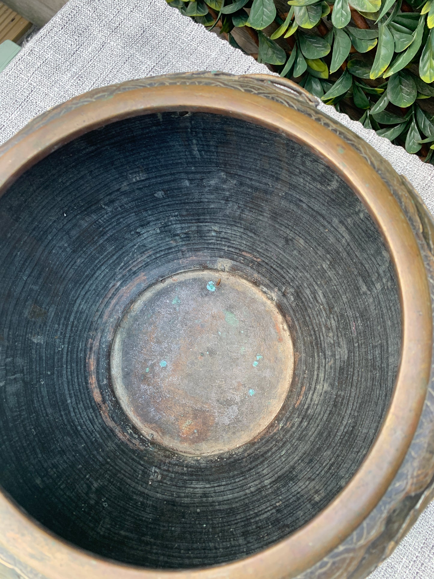 Antique Japanese Meiji Period Bronze Jardinière/Planter c1870
