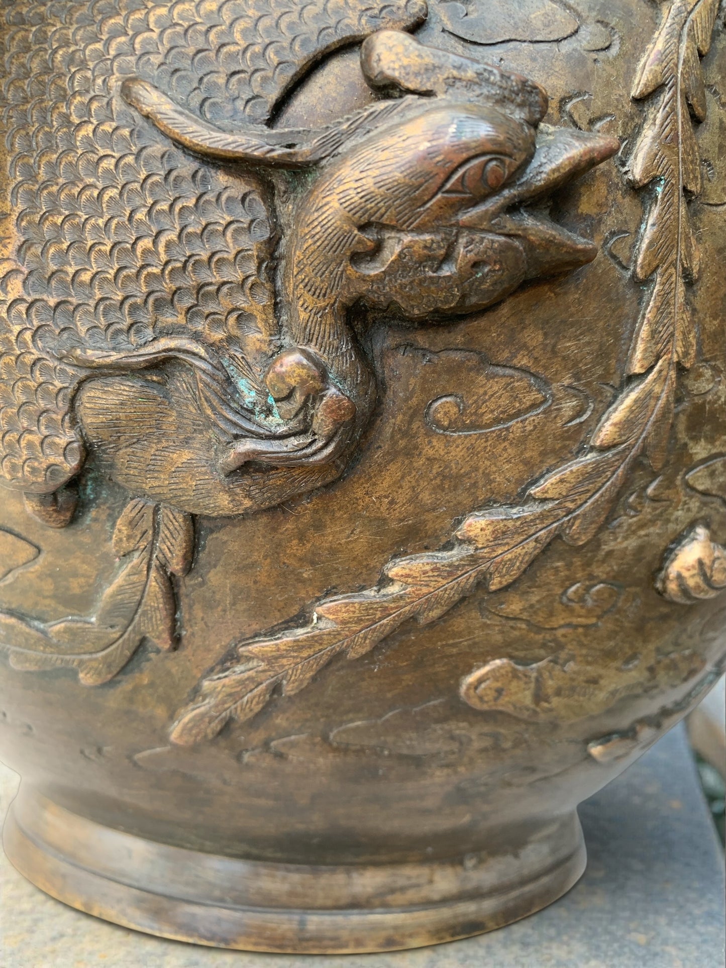 Antique Japanese Meiji Period Bronze Jardinière/Planter c1870