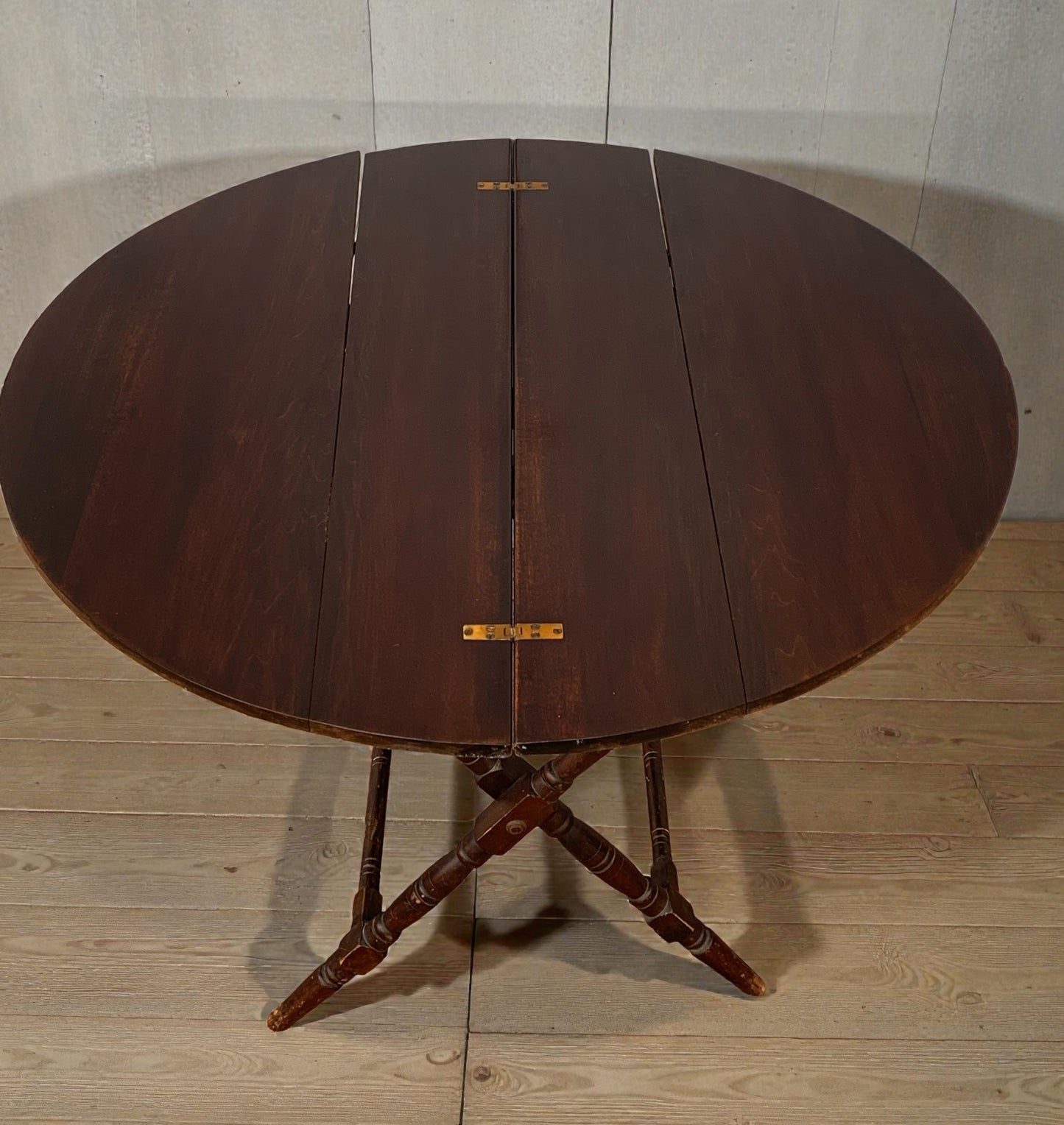 Antique Victorian Thornton & Herne London Campaign Folding Coaching Table