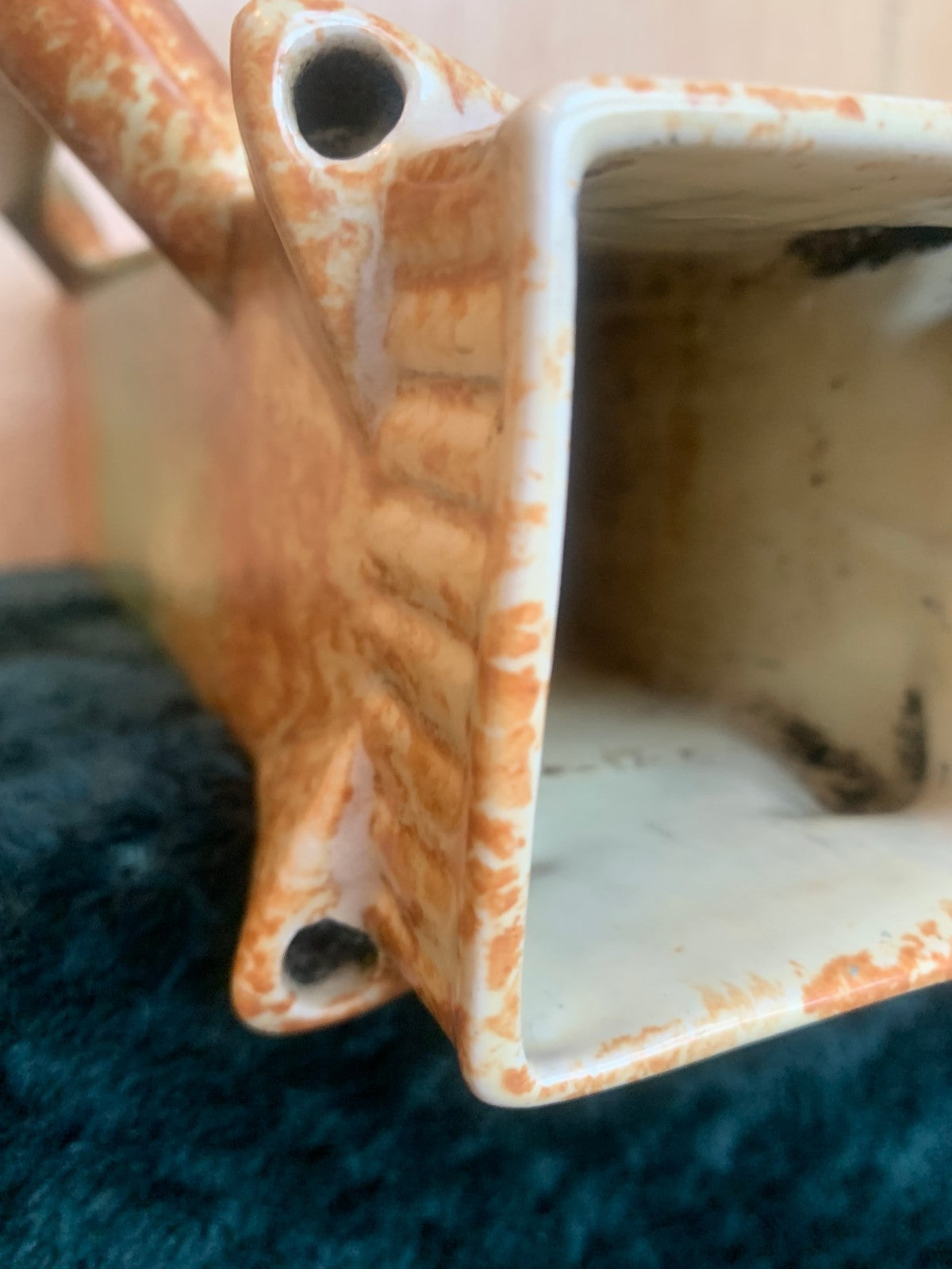 Beautiful Vintage 1930’s-40’s , E Radford Art Deco Jug Vase Pitcher Hand Painted