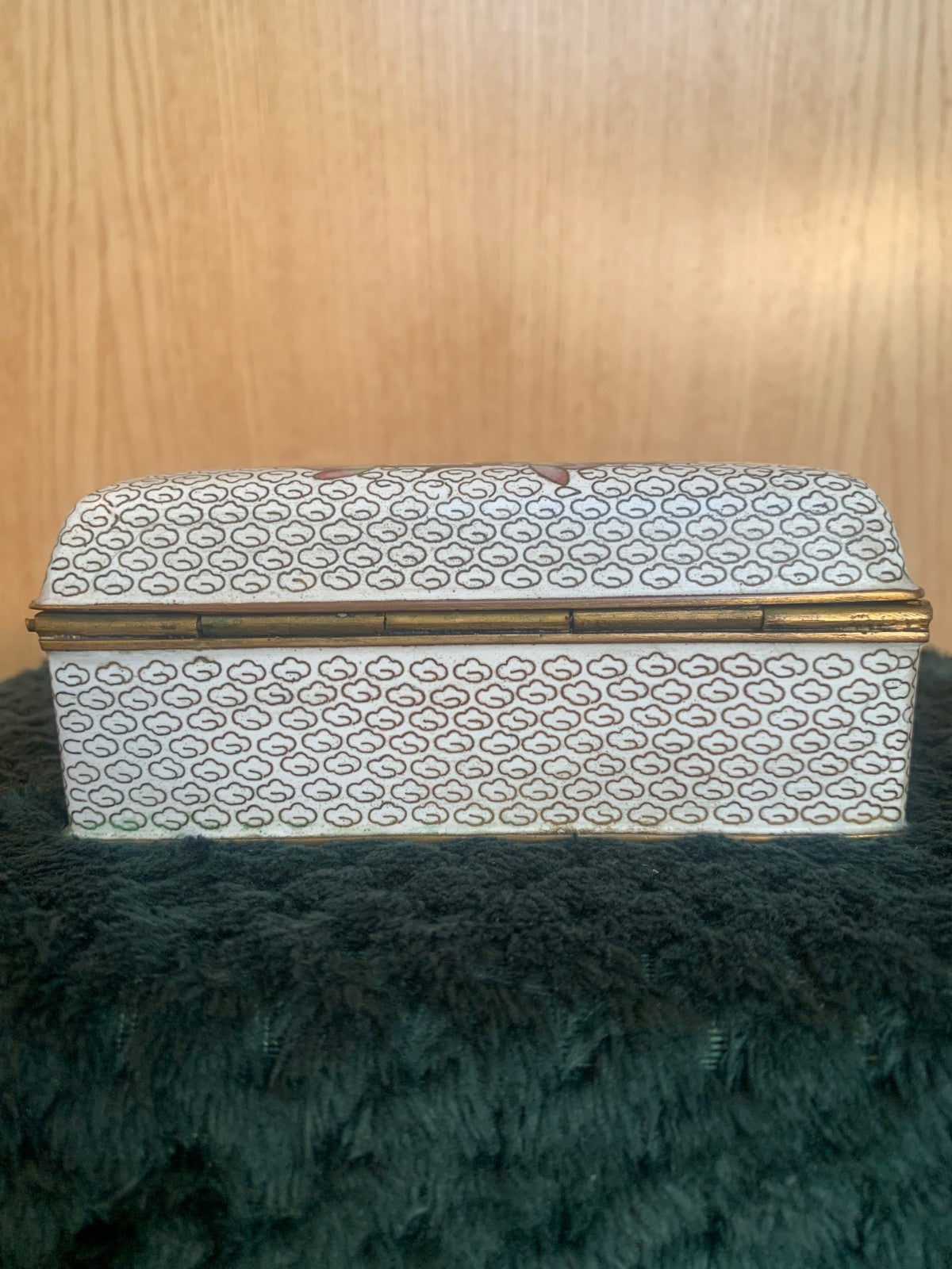 Antique Chinese Cloisonné Enamel Trinket Box – c. 1900–1920