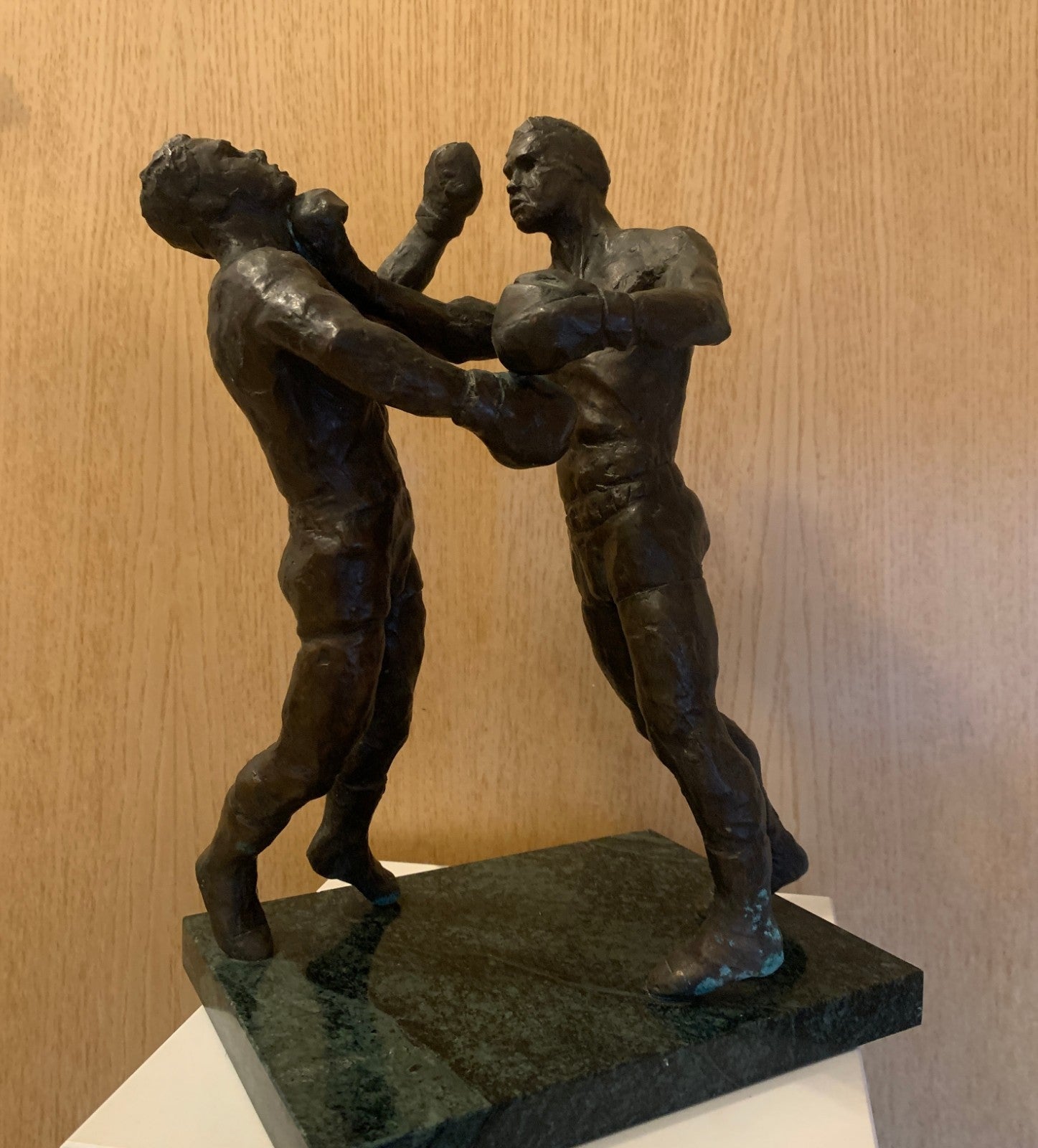 Vintage Bronze Boxing Sculpture  'Second Round' Muhammad Ali v Sonny Liston