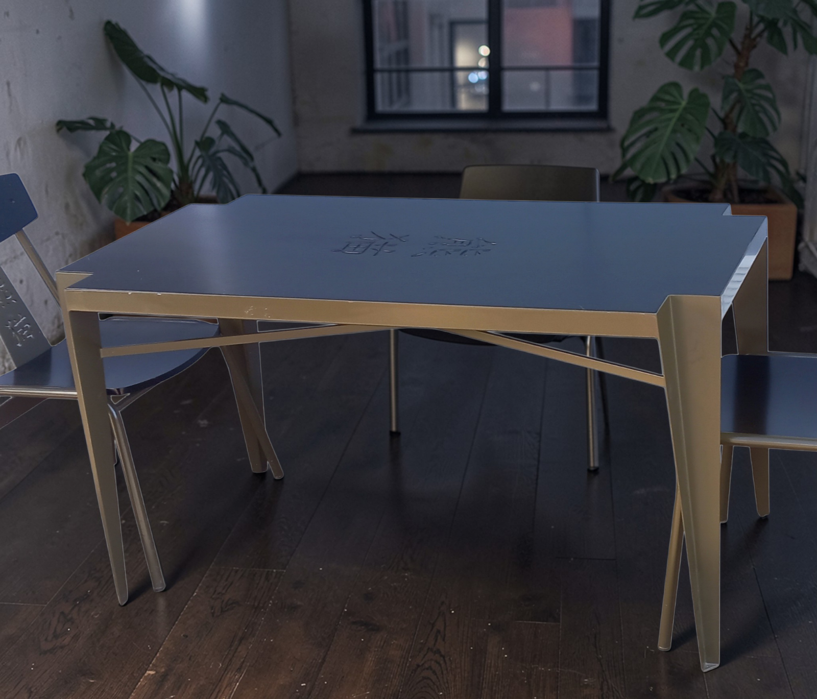 Rare CRAVT Original 'Pandasia' Prototype Table & Chairs Set for Ouwehands Zoo