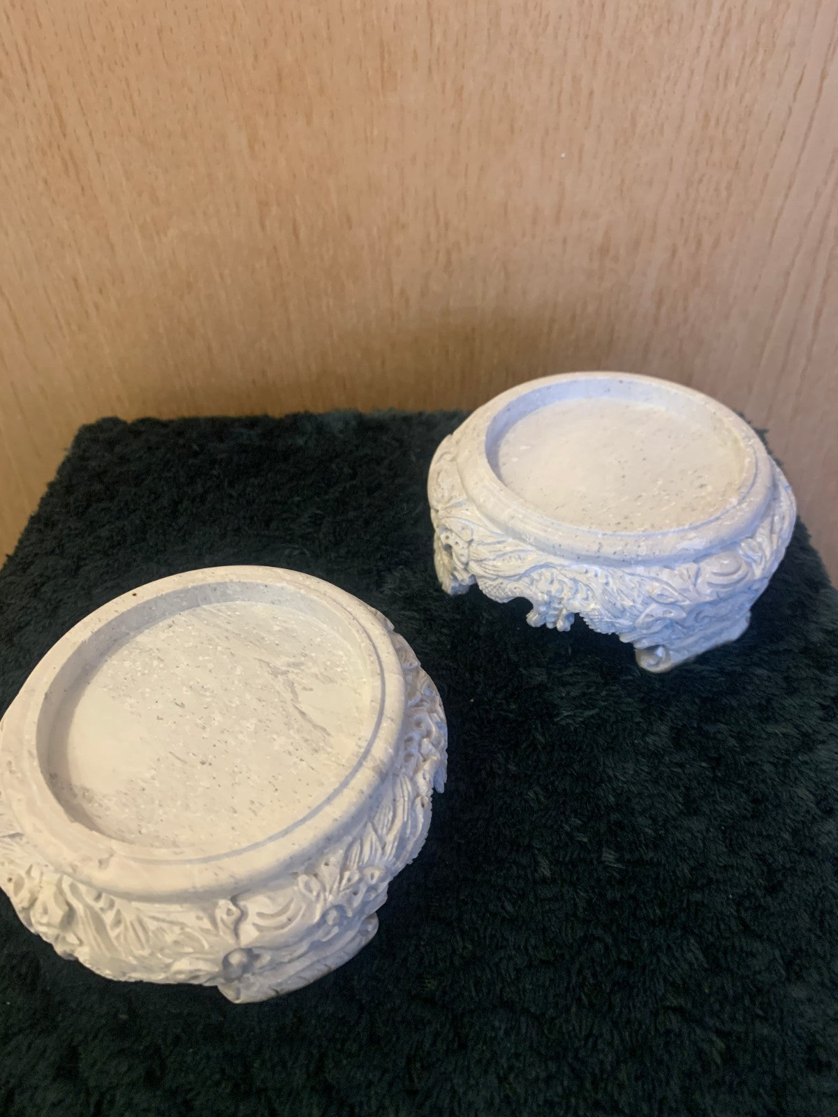 Antique Pair Chinese Carved Soapstone Dragon Vases Late Qing, Early Republican