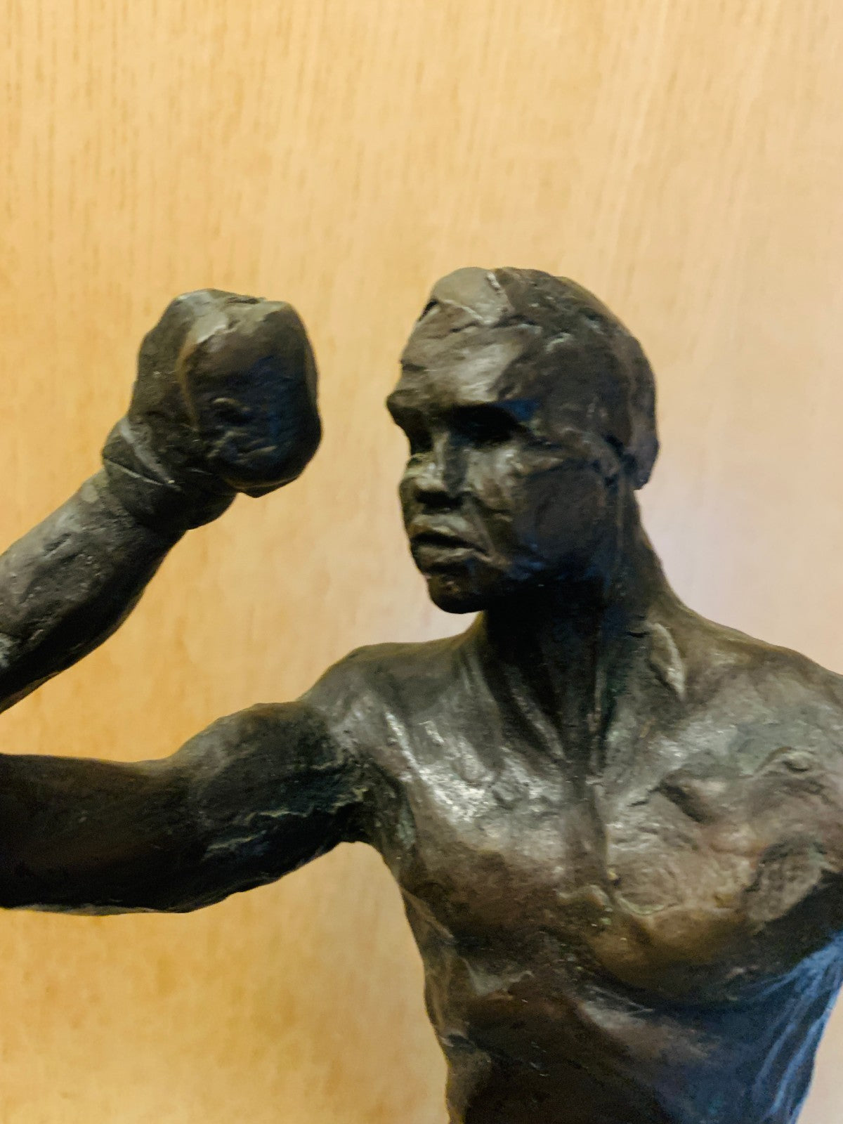 Vintage Bronze Boxing Sculpture  'Second Round' Muhammad Ali v Sonny Liston
