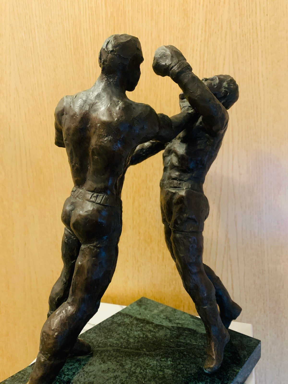 Vintage Bronze Boxing Sculpture  'Second Round' Muhammad Ali v Sonny Liston