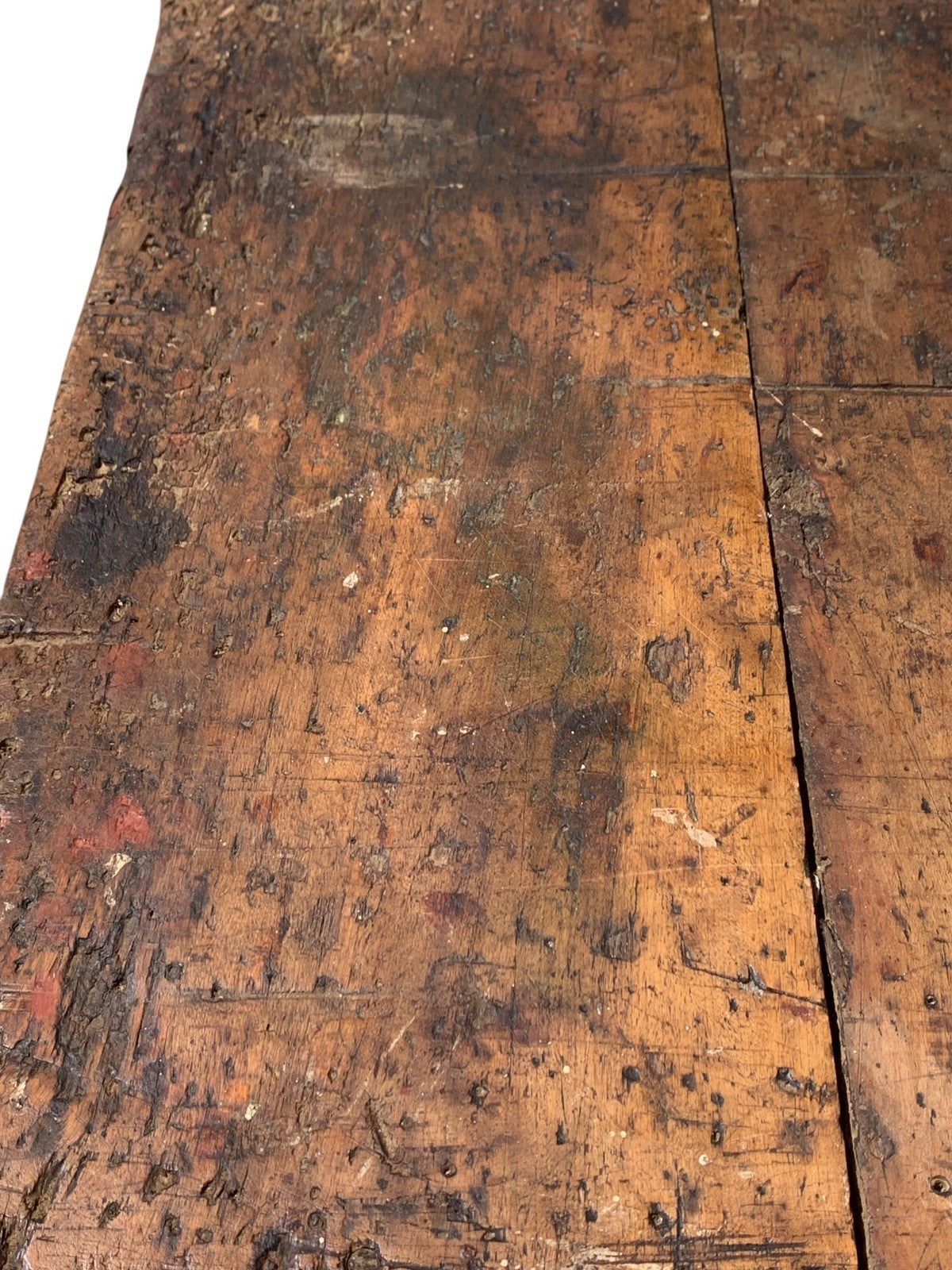 Vintage Industrial Timber Workbench Coffee Table Rustic Carpenter Bench Console