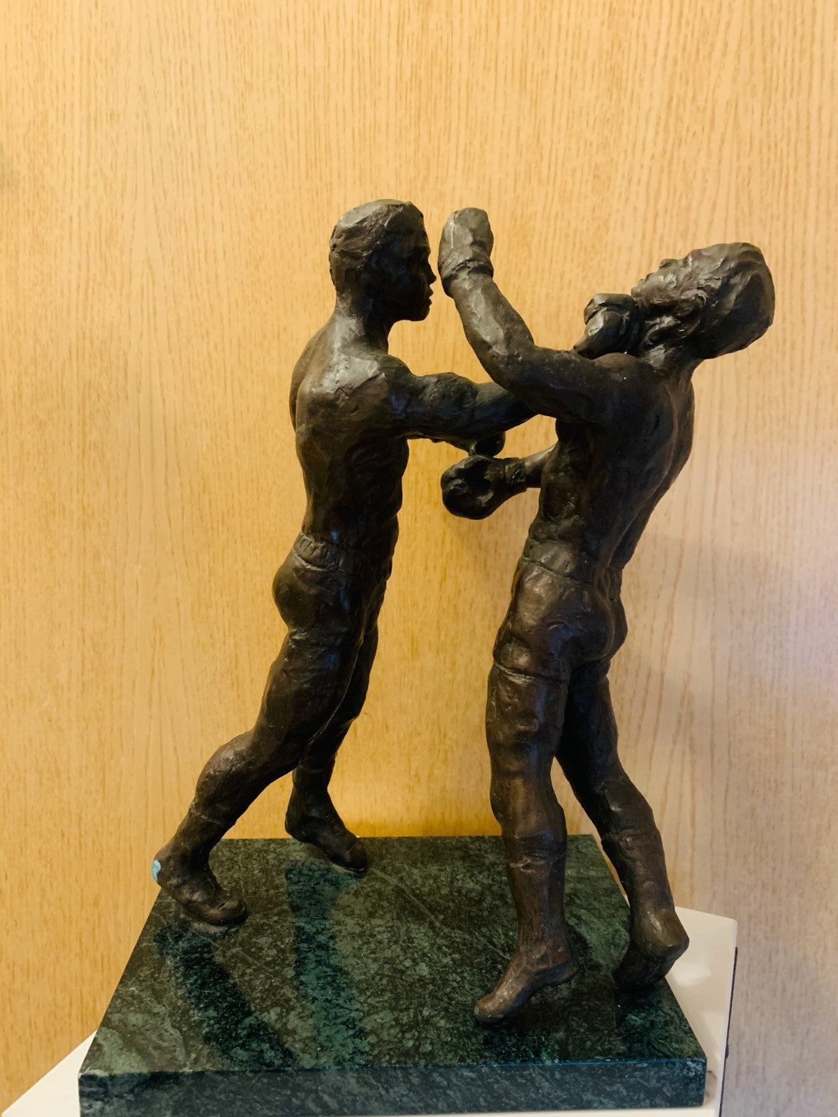 Vintage Bronze Boxing Sculpture  'Second Round' Muhammad Ali v Sonny Liston