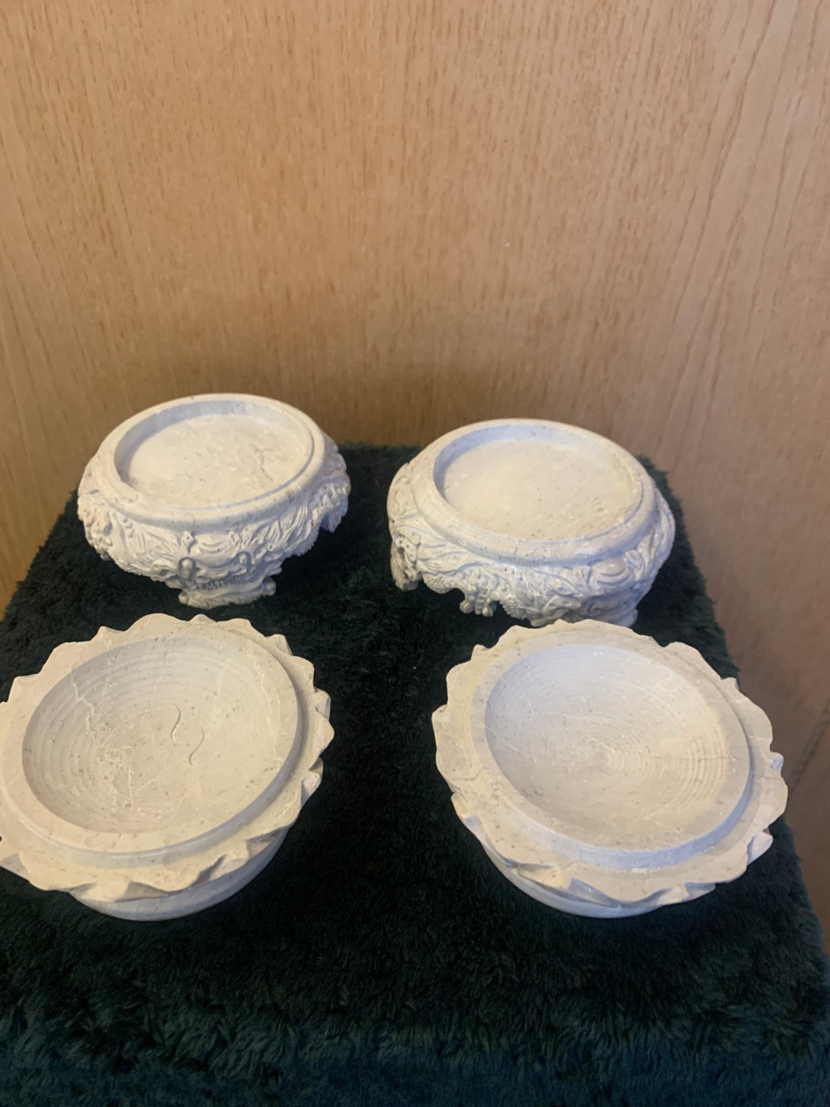 Antique Pair Chinese Carved Soapstone Dragon Vases Late Qing, Early Republican