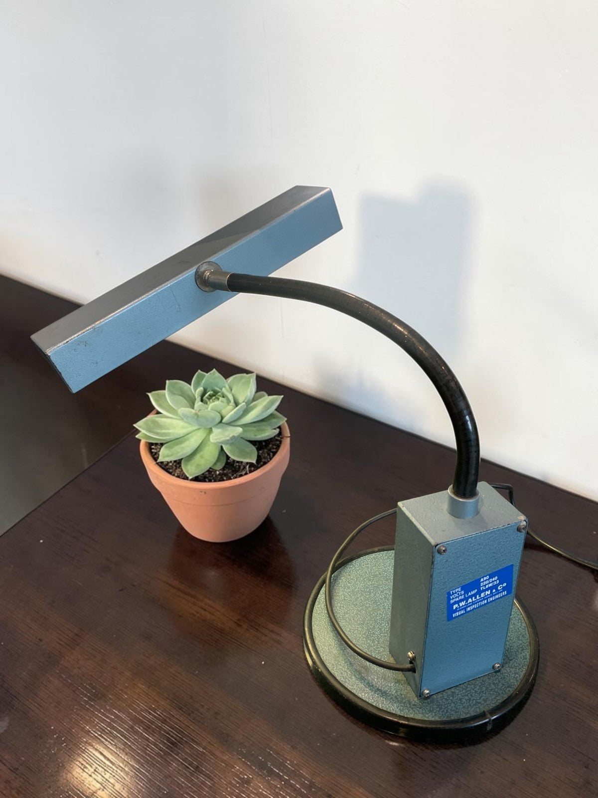 Vintage P.W. Allen & Co. A90 Industrial Inspection Lamp (as used by RAF & NATO)