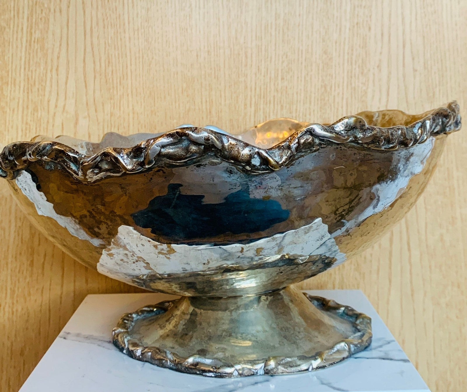 Rare Early Vintage Michael Aram Signed Serving Bowl & Servers Set  1989- 1995