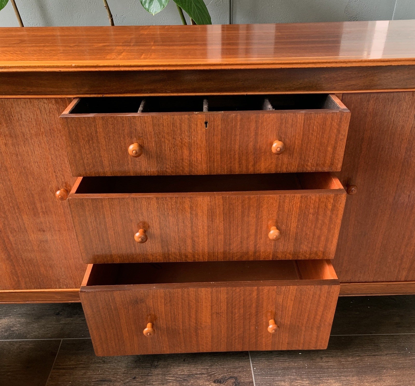 Mid-Century Modern Teak Sideboard, Attributed to A. Younger -John Herbert Design