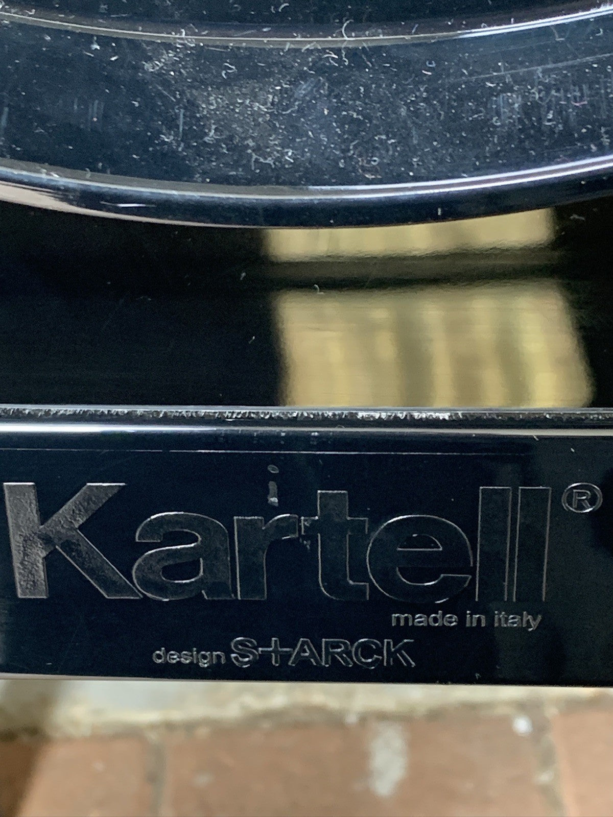Pair of Philippe Starck –Kartell ‘One More’ Counter Stools (65cm)  Glossy Black