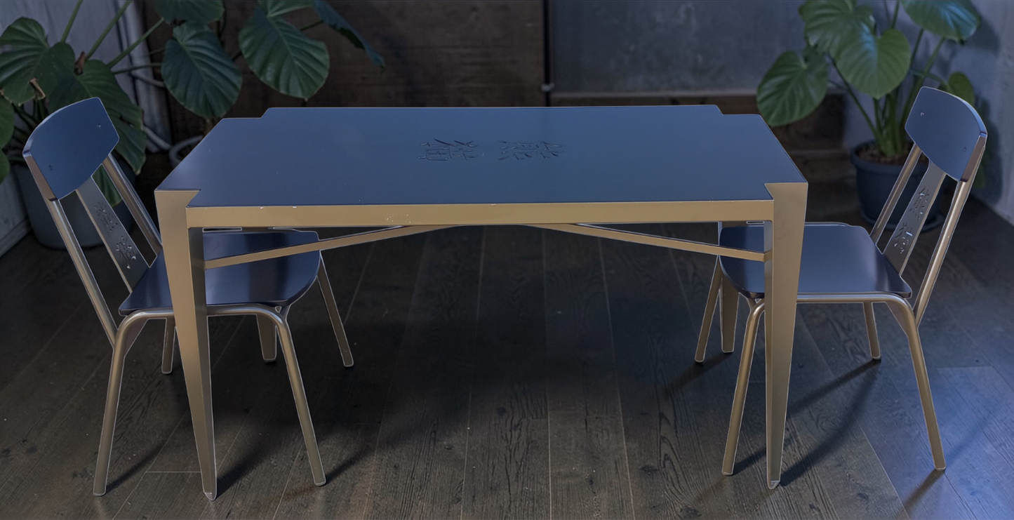 Rare CRAVT Original 'Pandasia' Prototype Table & Chairs Set for Ouwehands Zoo