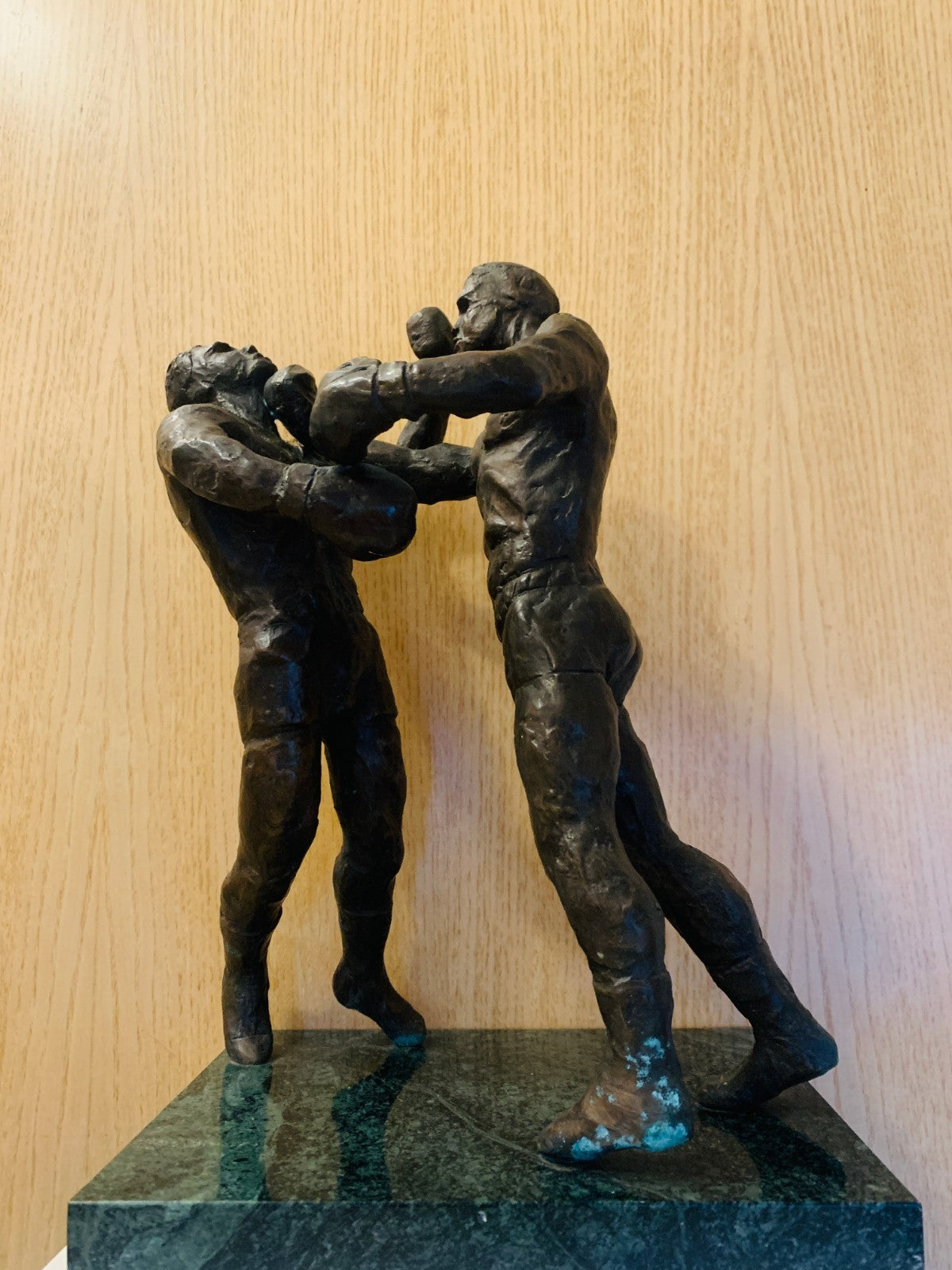 Vintage Bronze Boxing Sculpture  'Second Round' Muhammad Ali v Sonny Liston