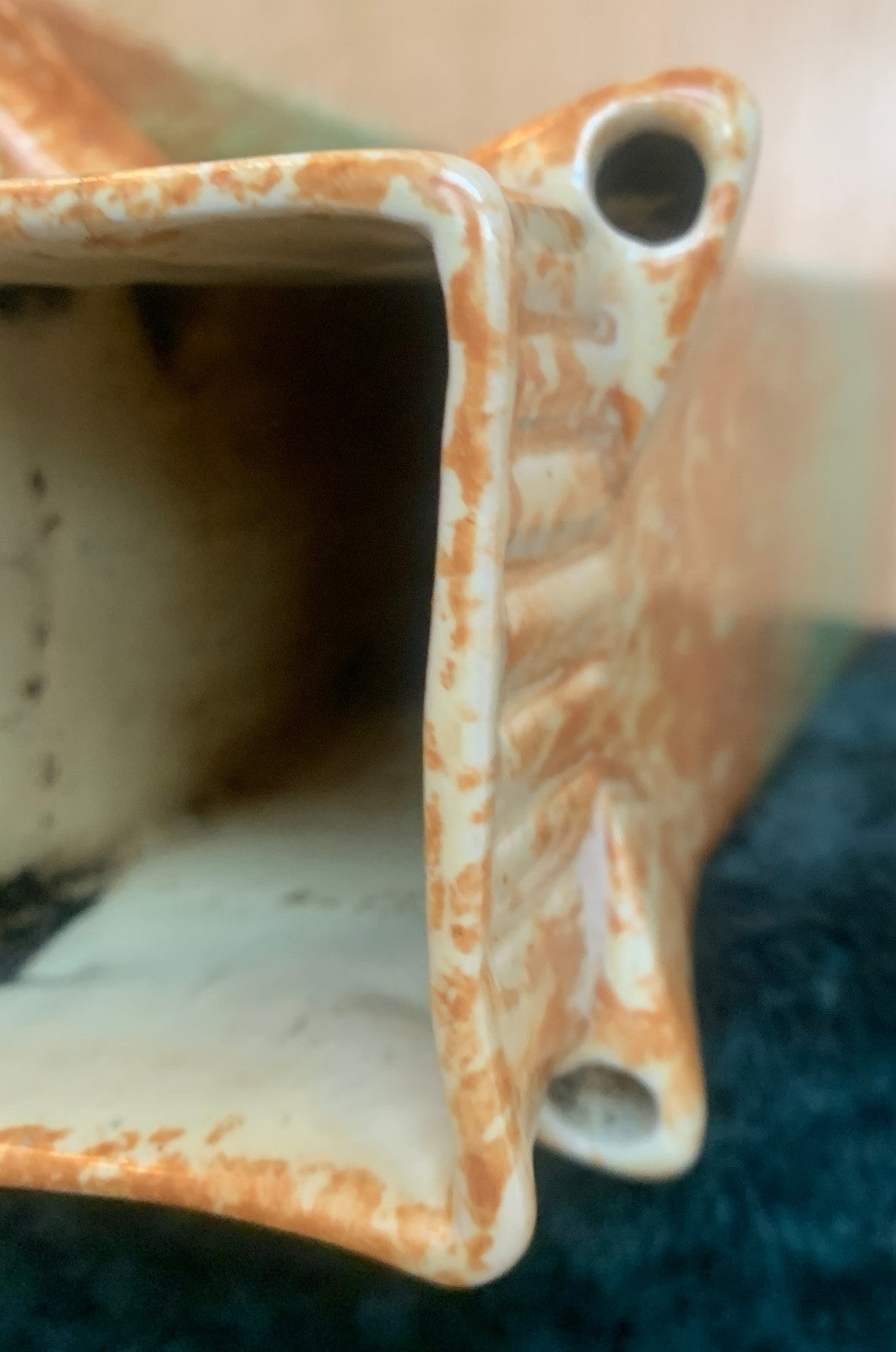 Beautiful Vintage 1930’s-40’s , E Radford Art Deco Jug Vase Pitcher Hand Painted