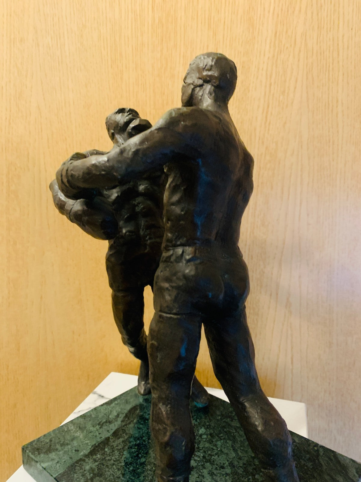 Vintage Bronze Boxing Sculpture  'Second Round' Muhammad Ali v Sonny Liston