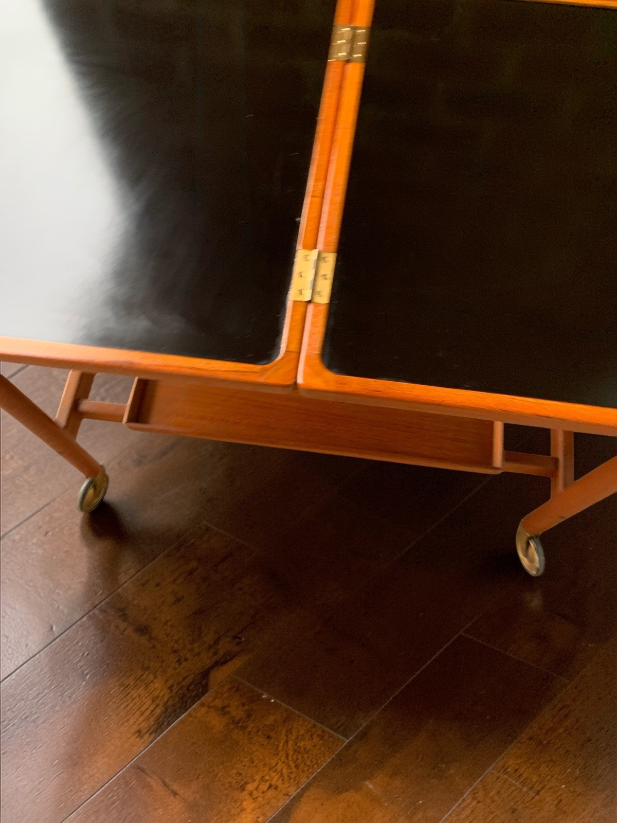 Kurt Østervig Model 112 Extendable Bar Cart, Danish Teak & Formica, Jason Mobler