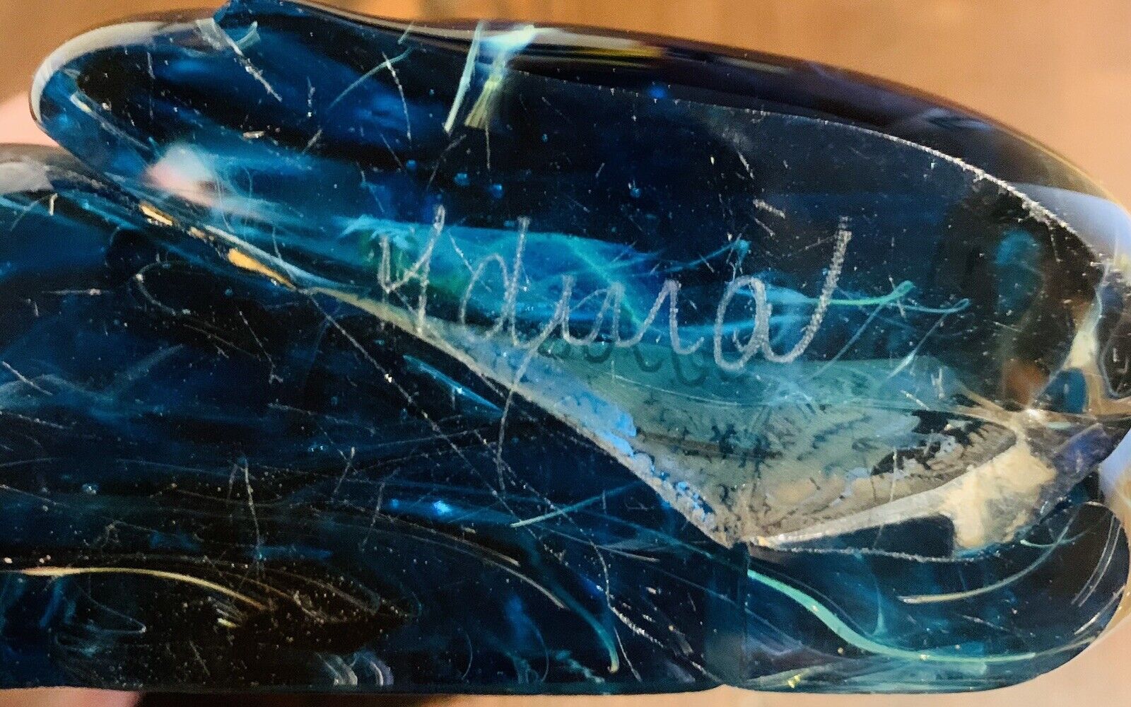 Mdina Vintage 'Sea & Sand Collection' Freeform Glass Sculpture (MCM)