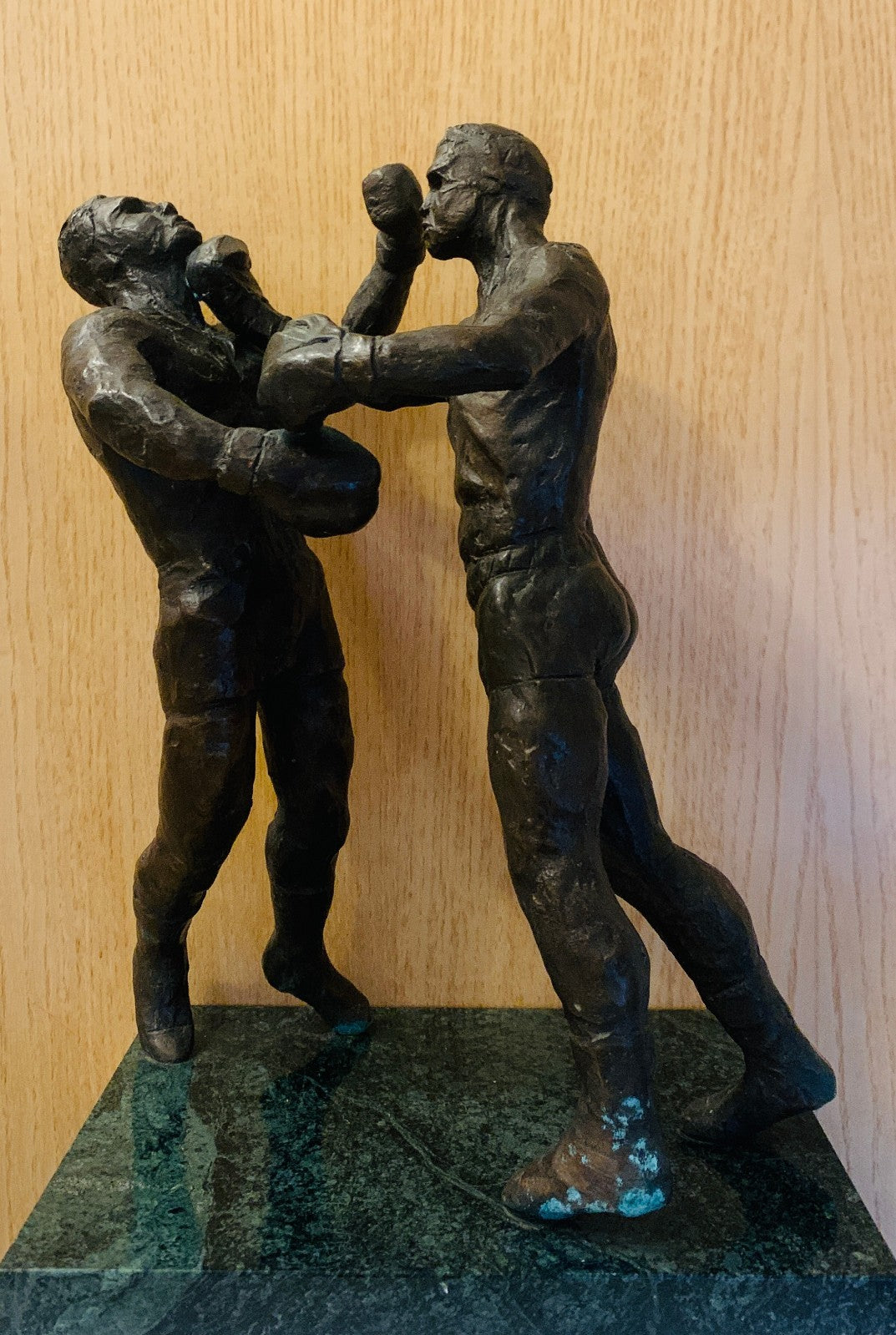 Vintage Bronze Boxing Sculpture  'Second Round' Muhammad Ali v Sonny Liston