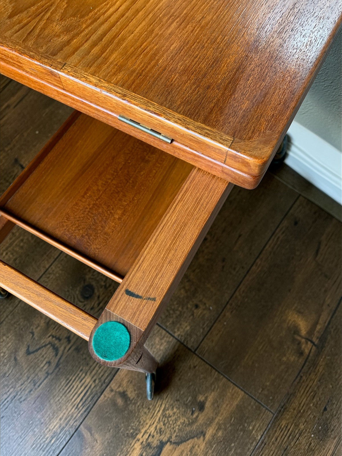 Kurt Østervig Model 112 Extendable Bar Cart, Danish Teak & Formica, Jason Mobler