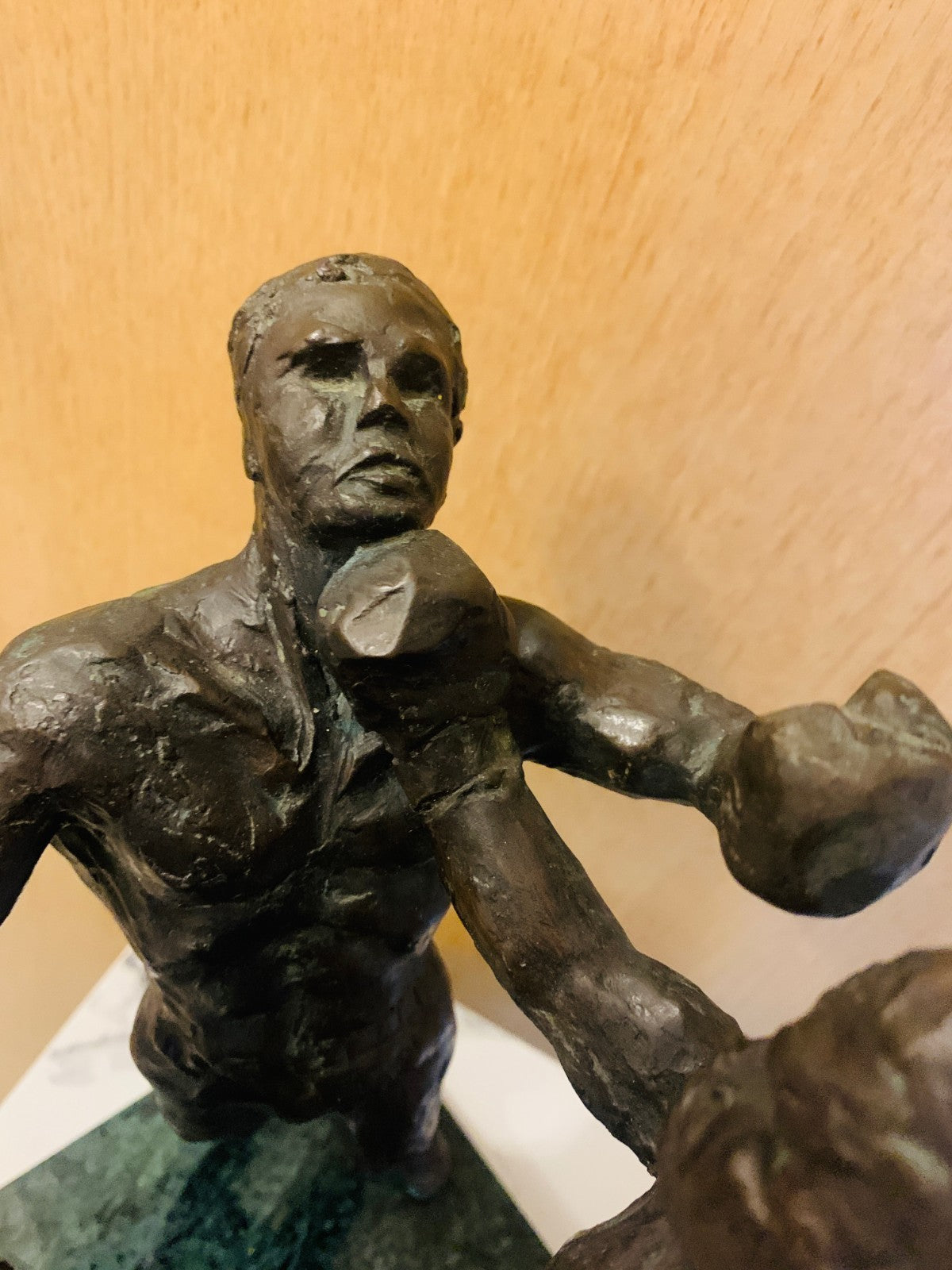 Vintage Bronze Boxing Sculpture  'Second Round' Muhammad Ali v Sonny Liston