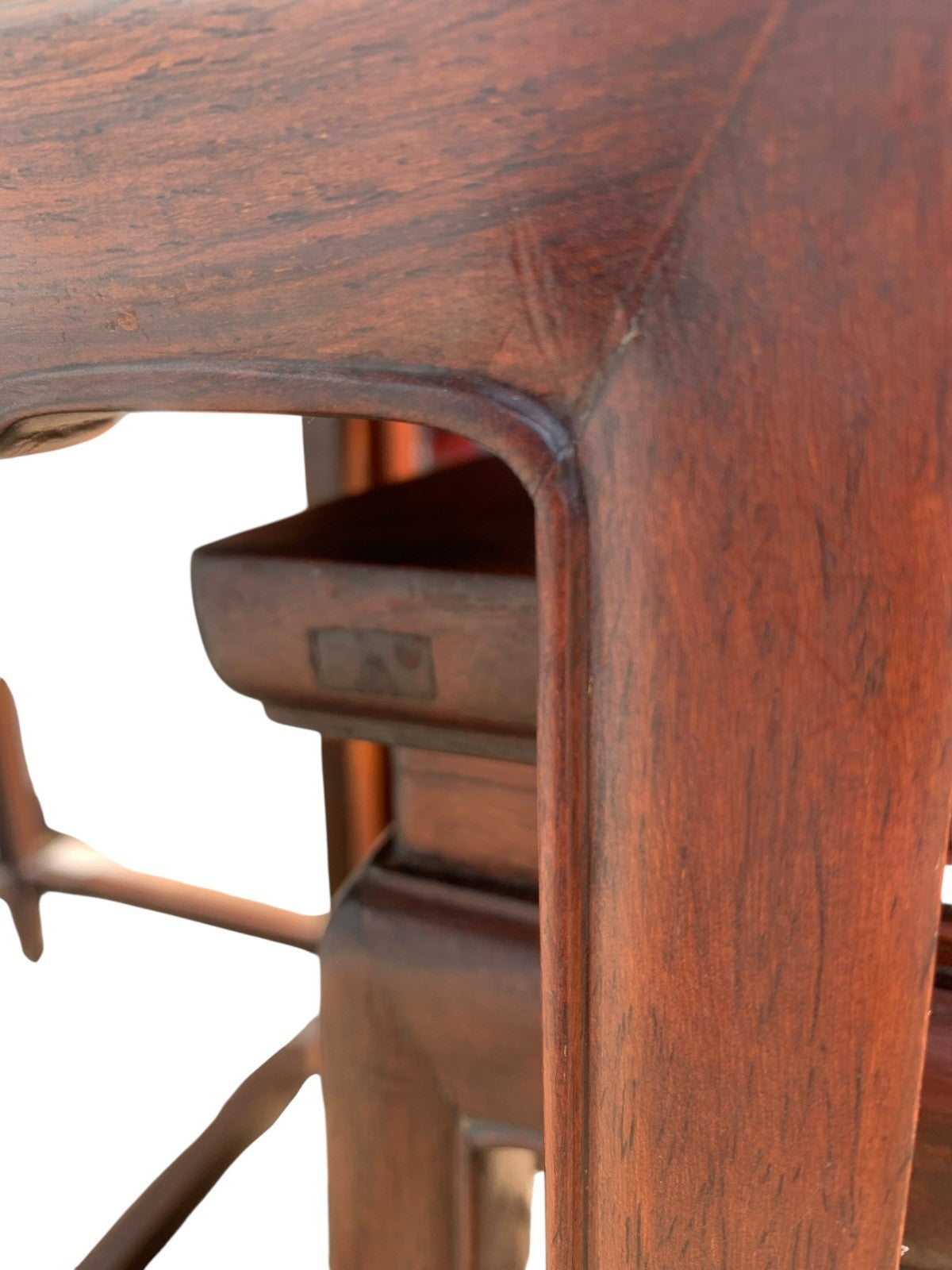 Antique Chinese Qing Dynasty (Tongzhi 1856-1875) Nest of Four Hardwood Tables