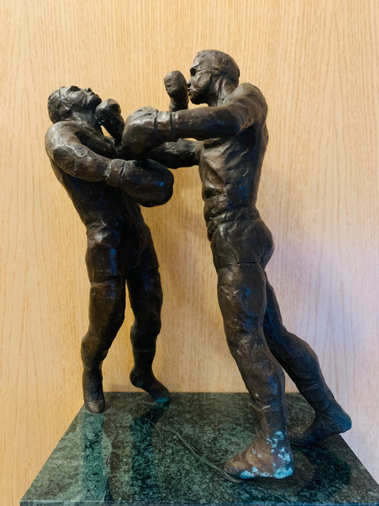 Vintage Bronze Boxing Sculpture  'Second Round' Muhammad Ali v Sonny Liston