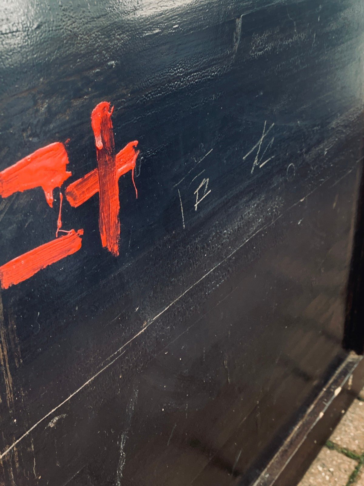 Antique Chinese Elm "Kang" Cabinet Low Long Sideboard Cupboard TV Media Console