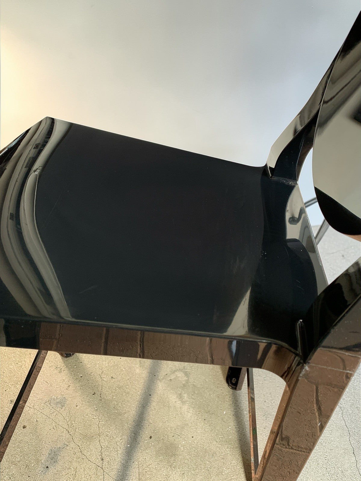 Pair of Philippe Starck –Kartell ‘One More’ Counter Stools (65cm)  Glossy Black