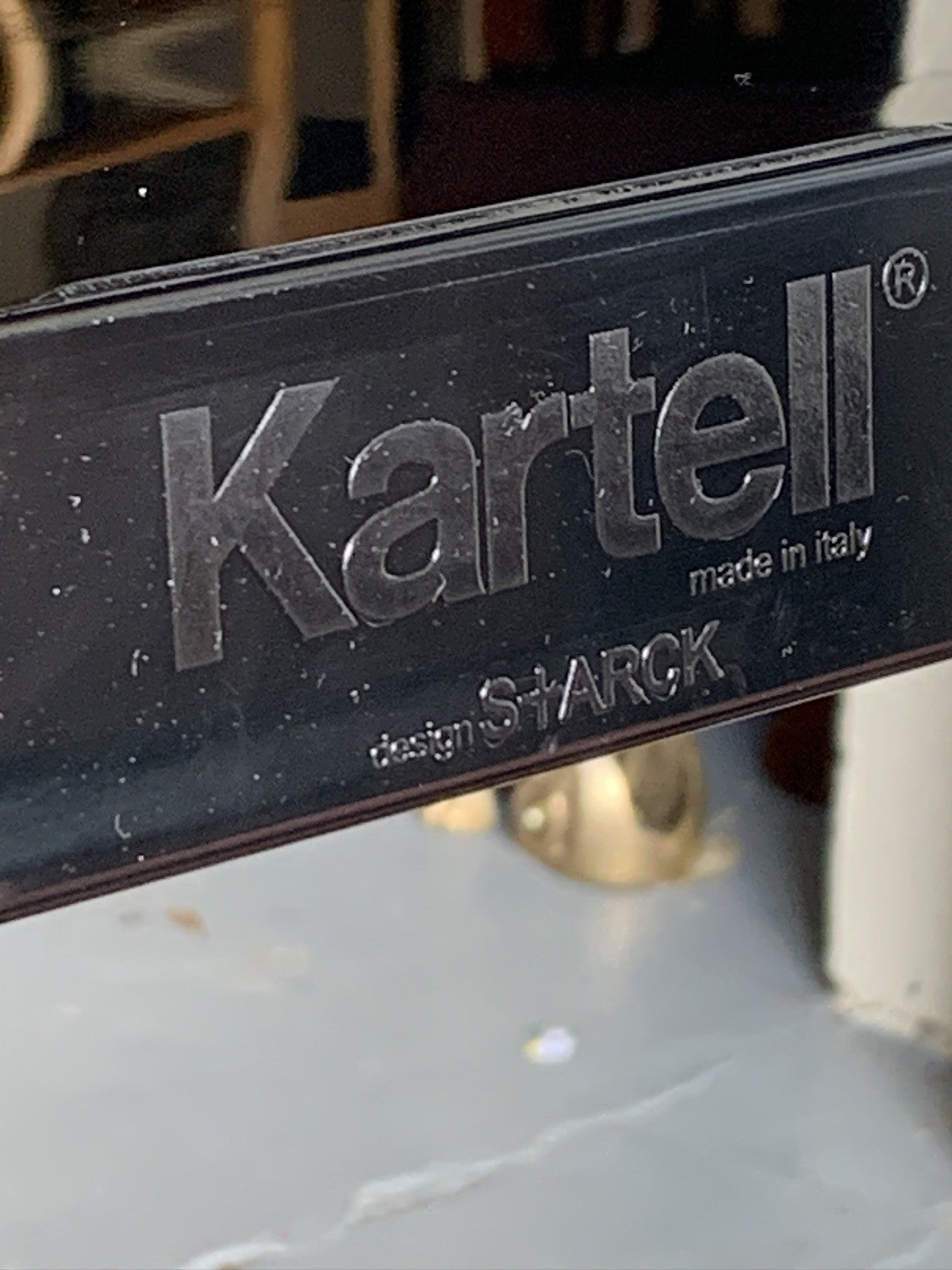 Pair of Philippe Starck –Kartell ‘One More’ Counter Stools (65cm)  Glossy Black